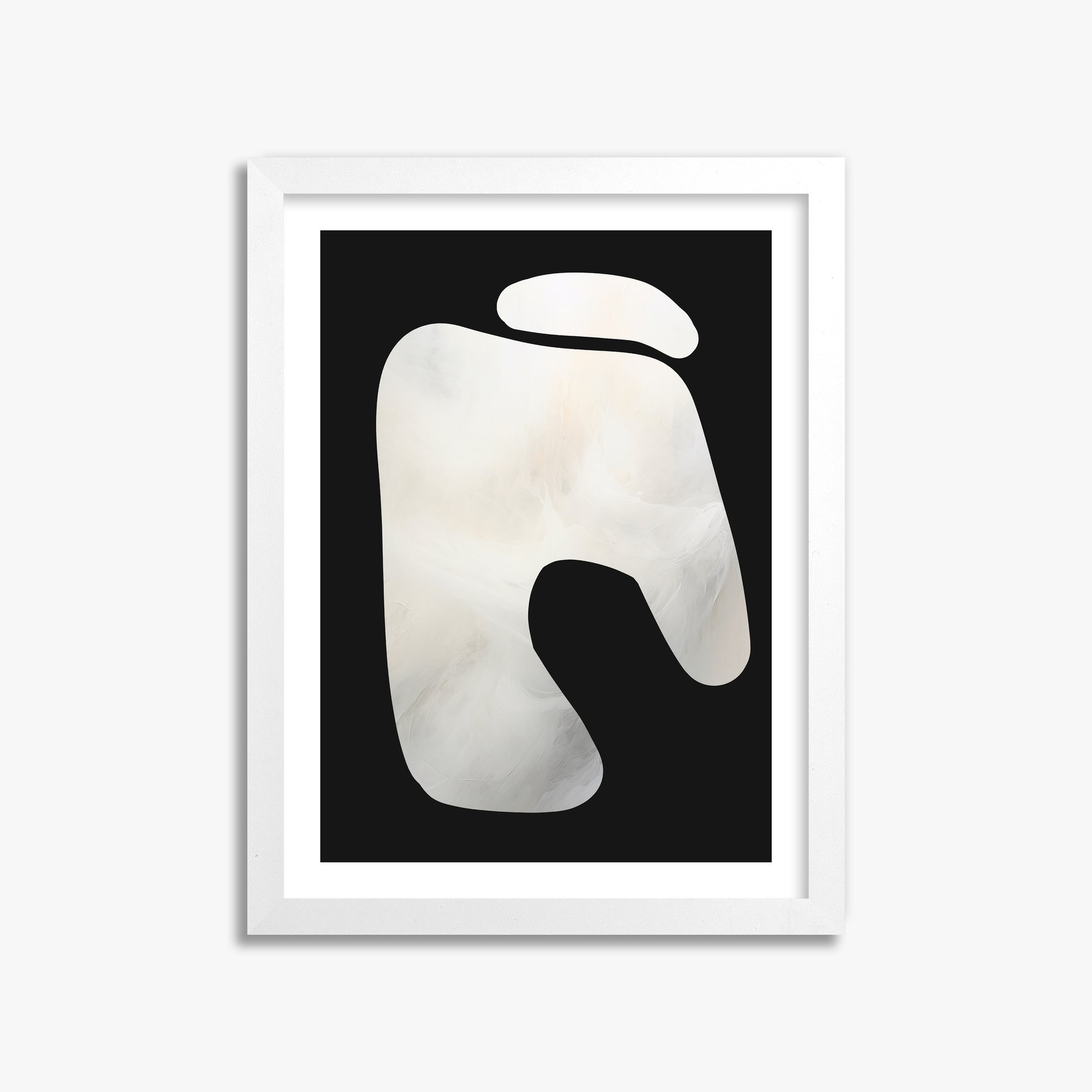 Eroded Form, 30x40cm Whitek Framed Art Reproduction