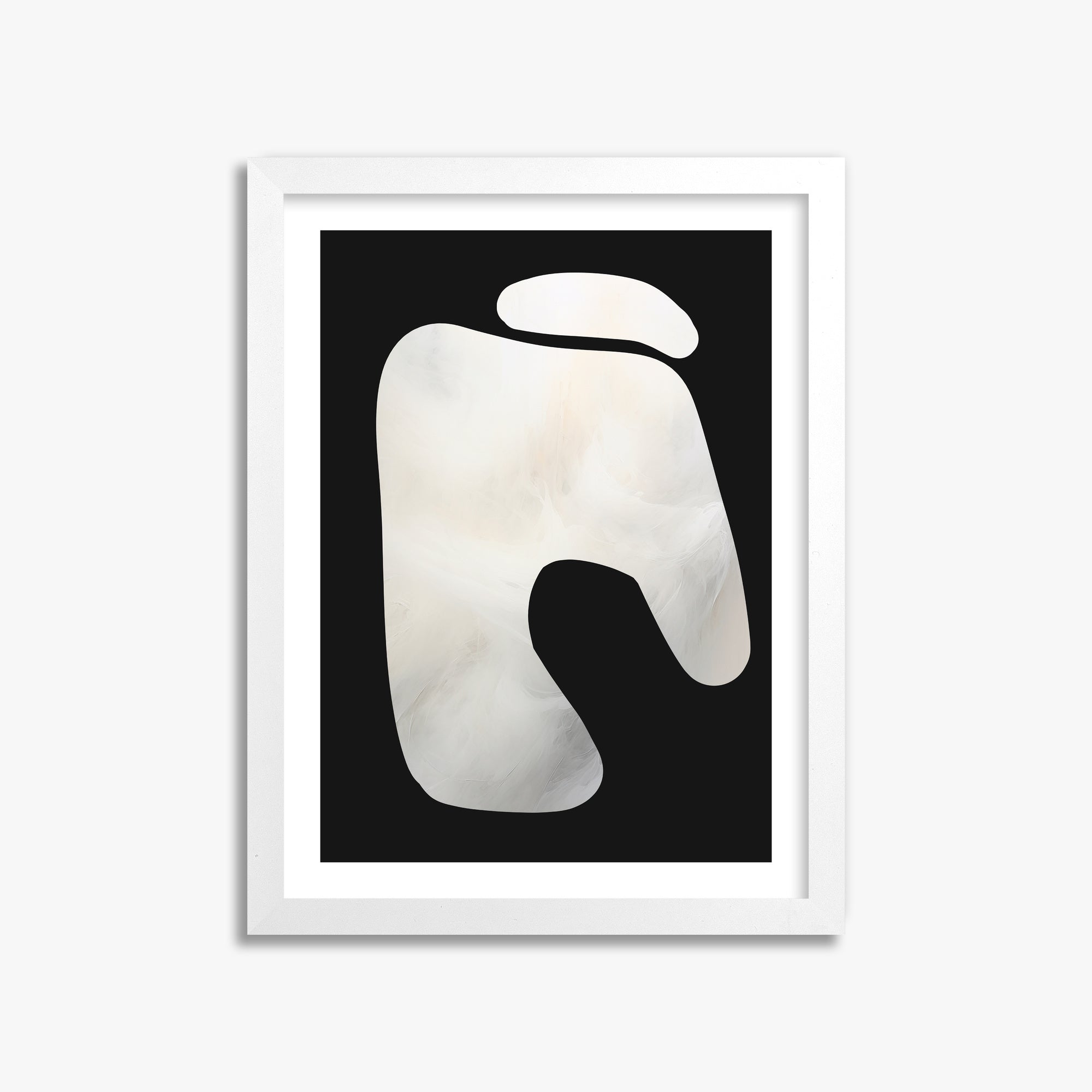 Eroded Form, 30x40cm Whitek Framed Art Reproduction