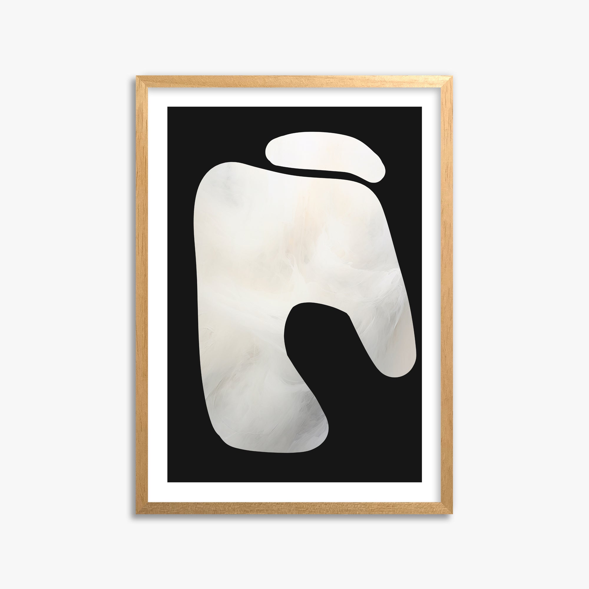 Eroded Form, 50x70cm Oak Framed Art Reproduction