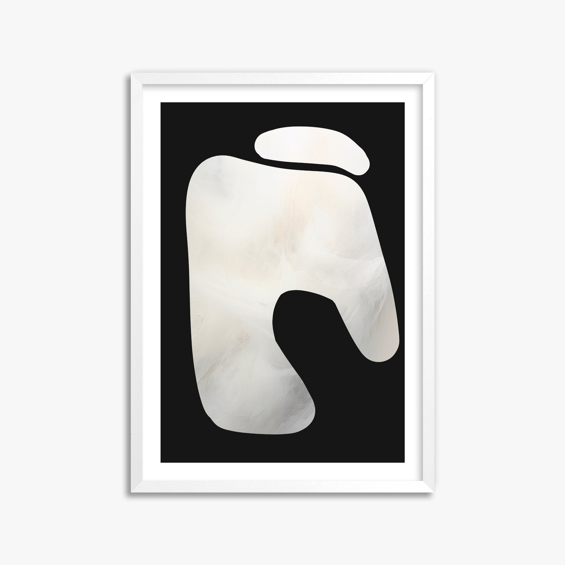 Eroded Form, 50x70cm Whitek Framed Art Reproduction