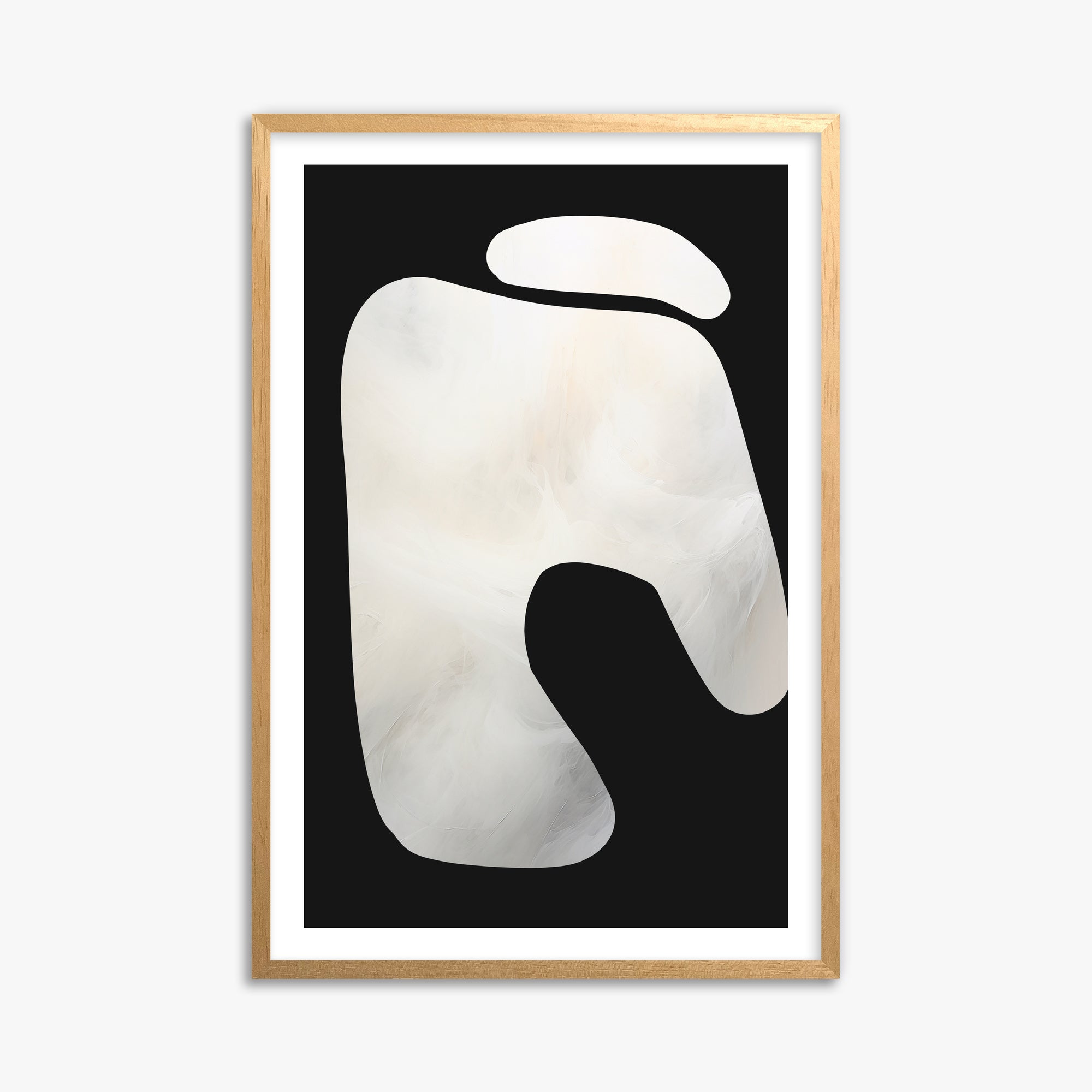Eroded Form, 61x91cm Oak Framed Art Reproduction