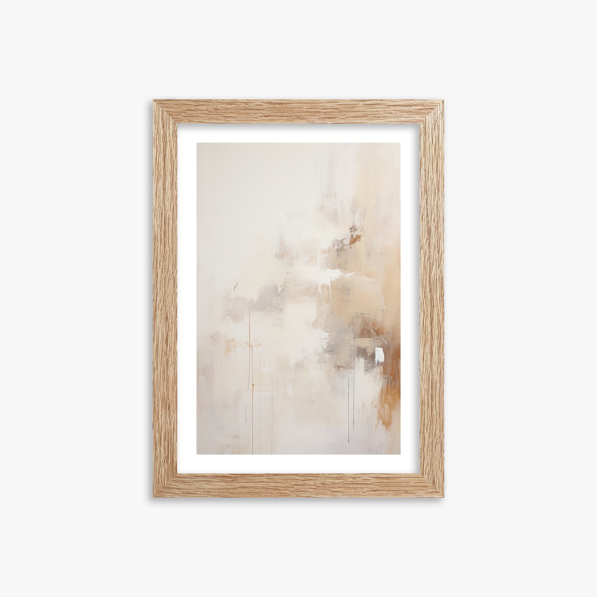 Sandstorm Reverie, 21x30cm Framed Art Reproduction With Raw Oak Frame