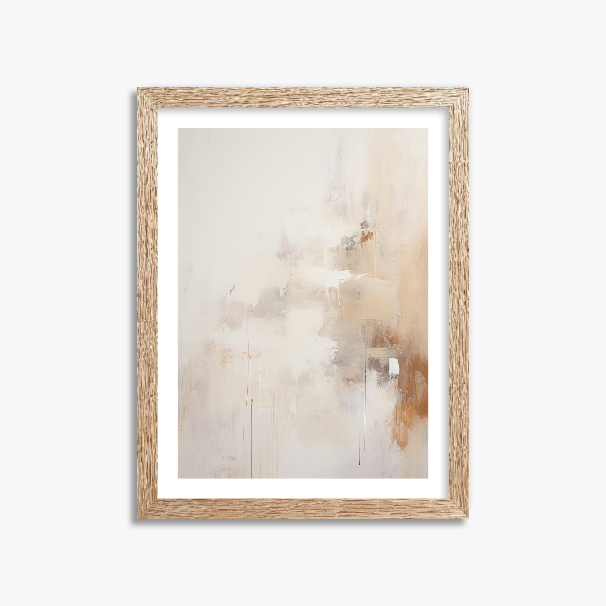 Sandstorm Reverie, 30x40cm Framed Art Reproduction With Raw Oak Frame