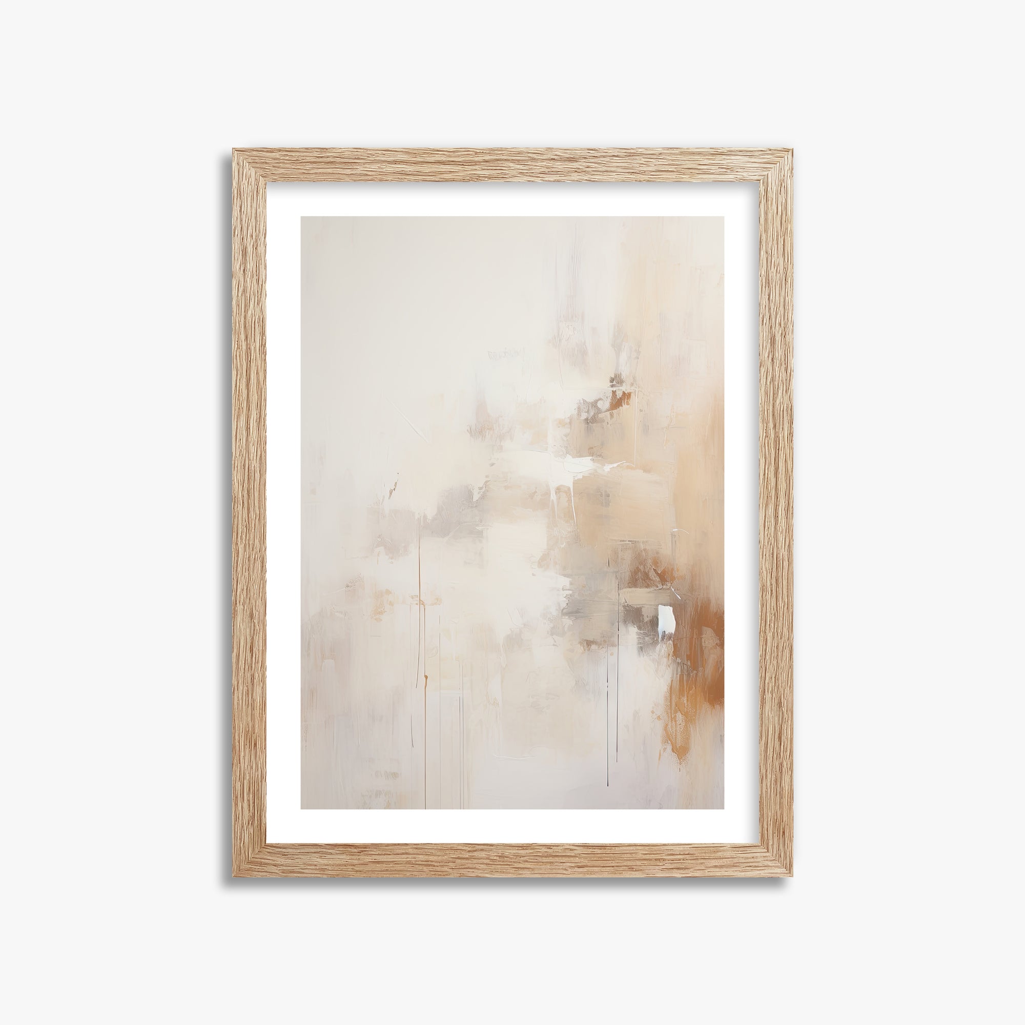 Sandstorm Reverie, 30x40cm Framed Art Reproduction With Raw Oak Frame