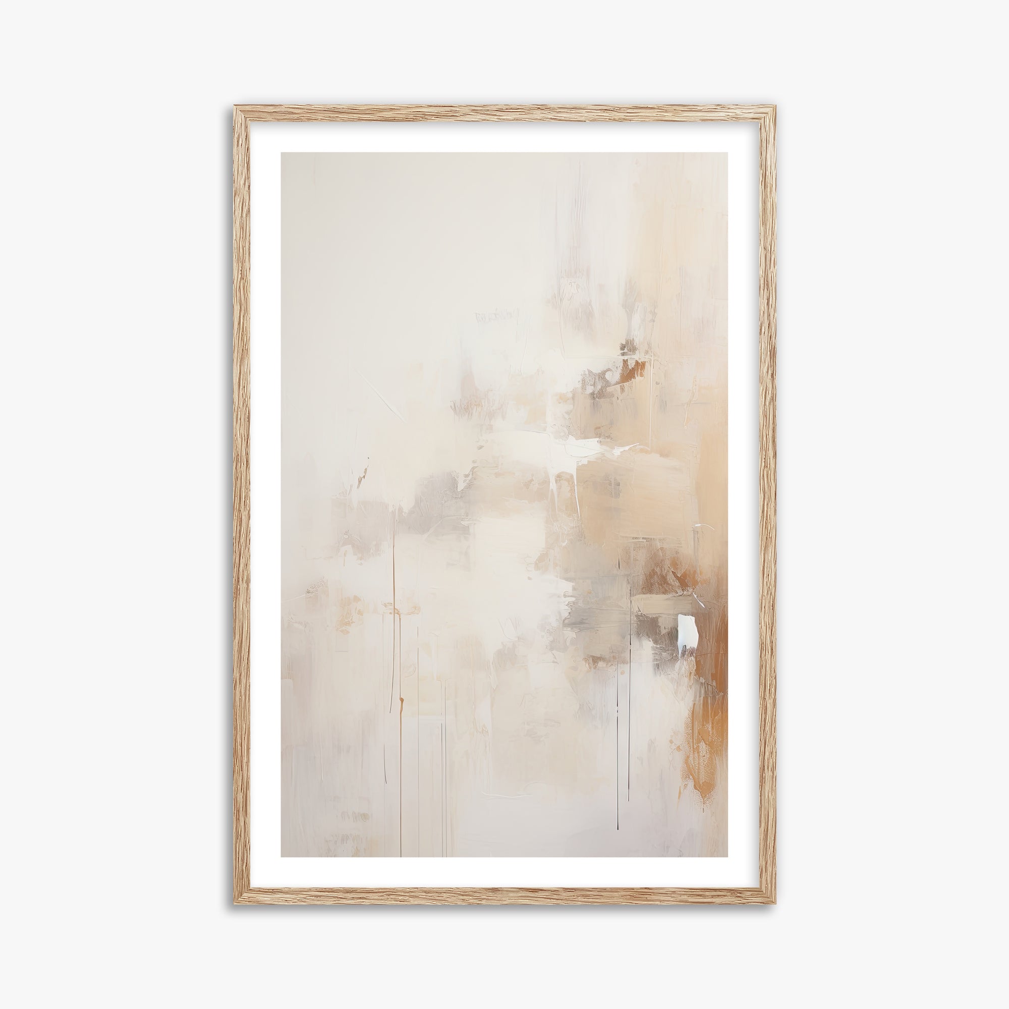Sandstorm Reverie, 61x91cm Framed Art Reproduction With Raw Oak Frame