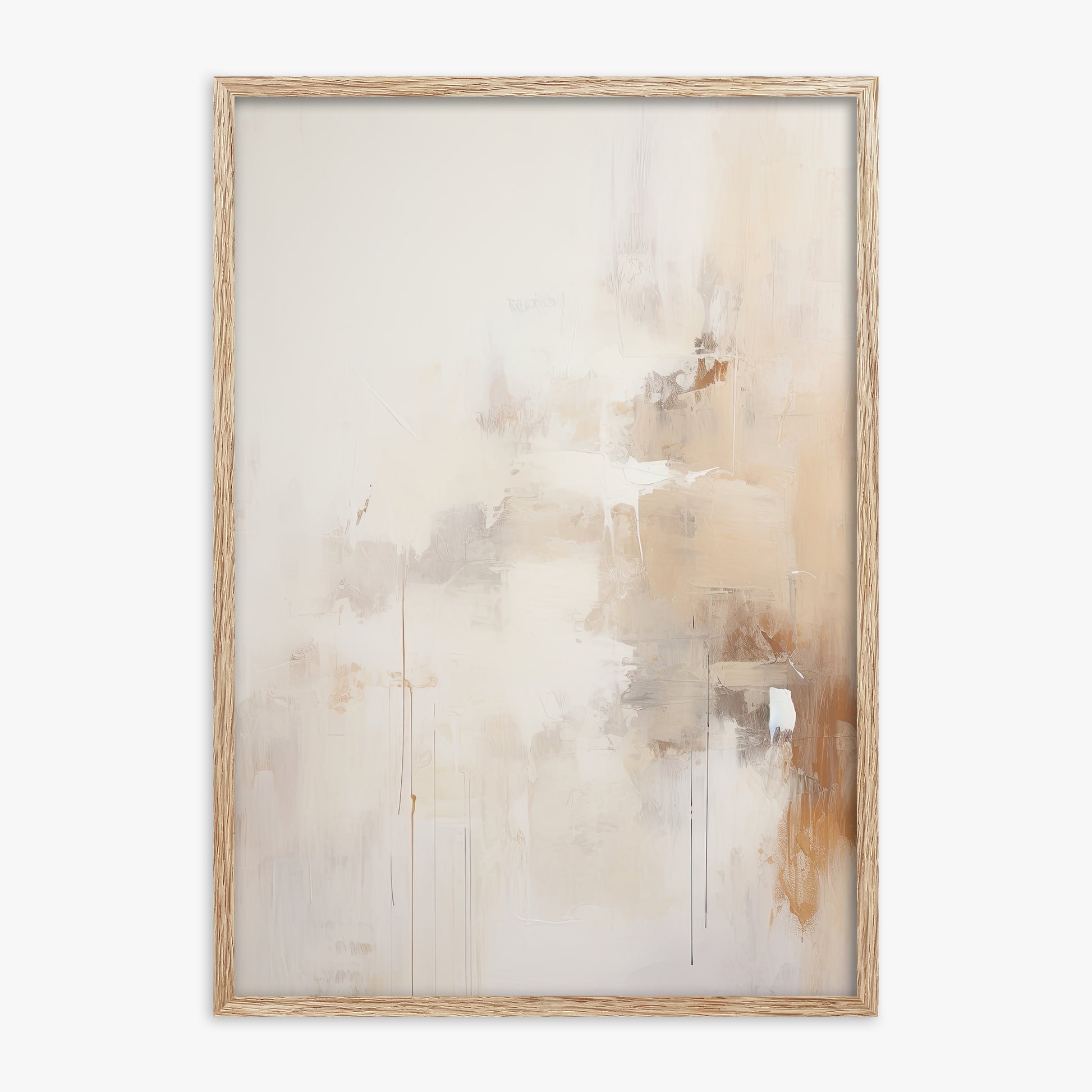 Sandstorm Reverie, 70x100cm Framed Art Reproduction With Raw Oak Frame