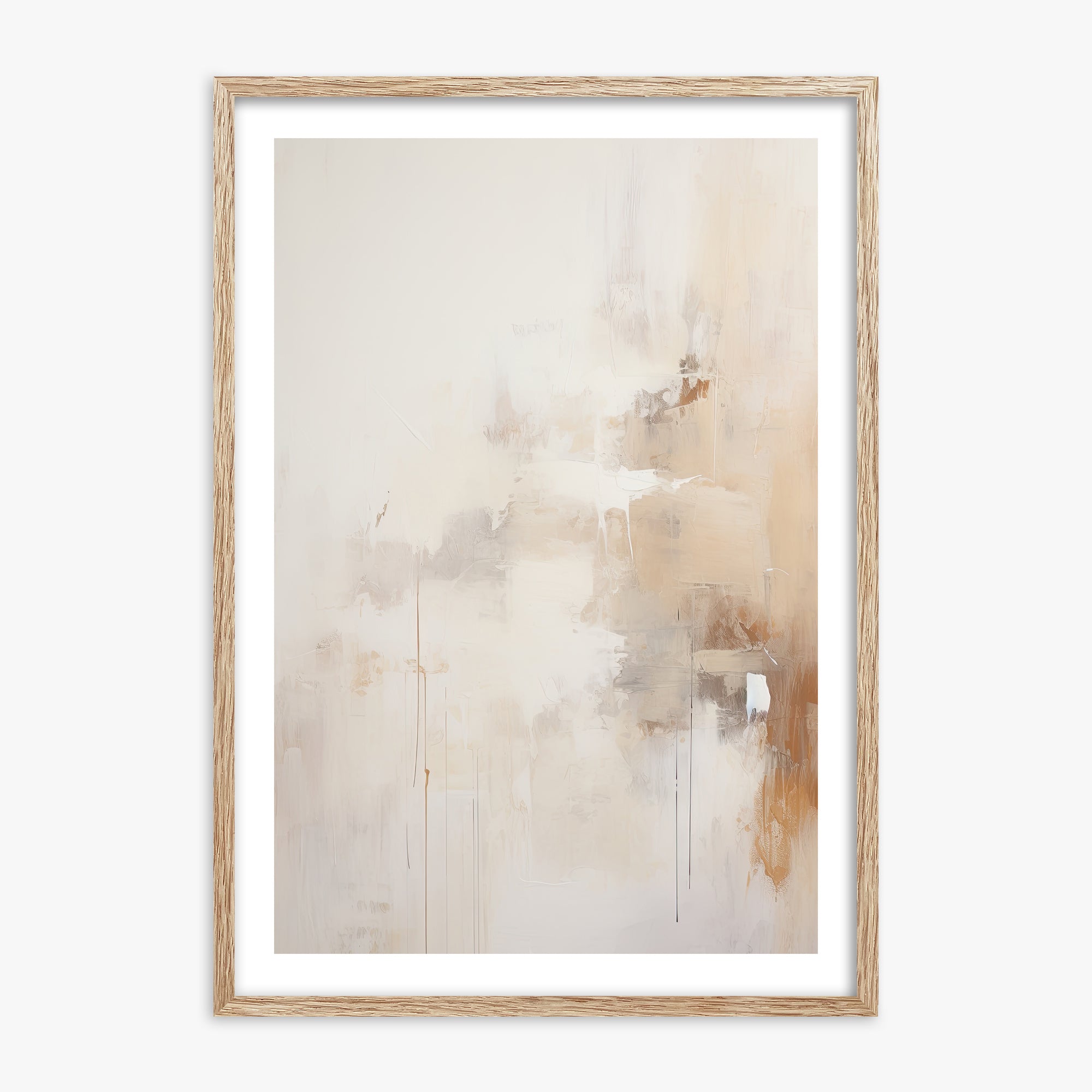 Sandstorm Reverie, 70x100cm Framed Art Reproduction With Raw Oak Frame