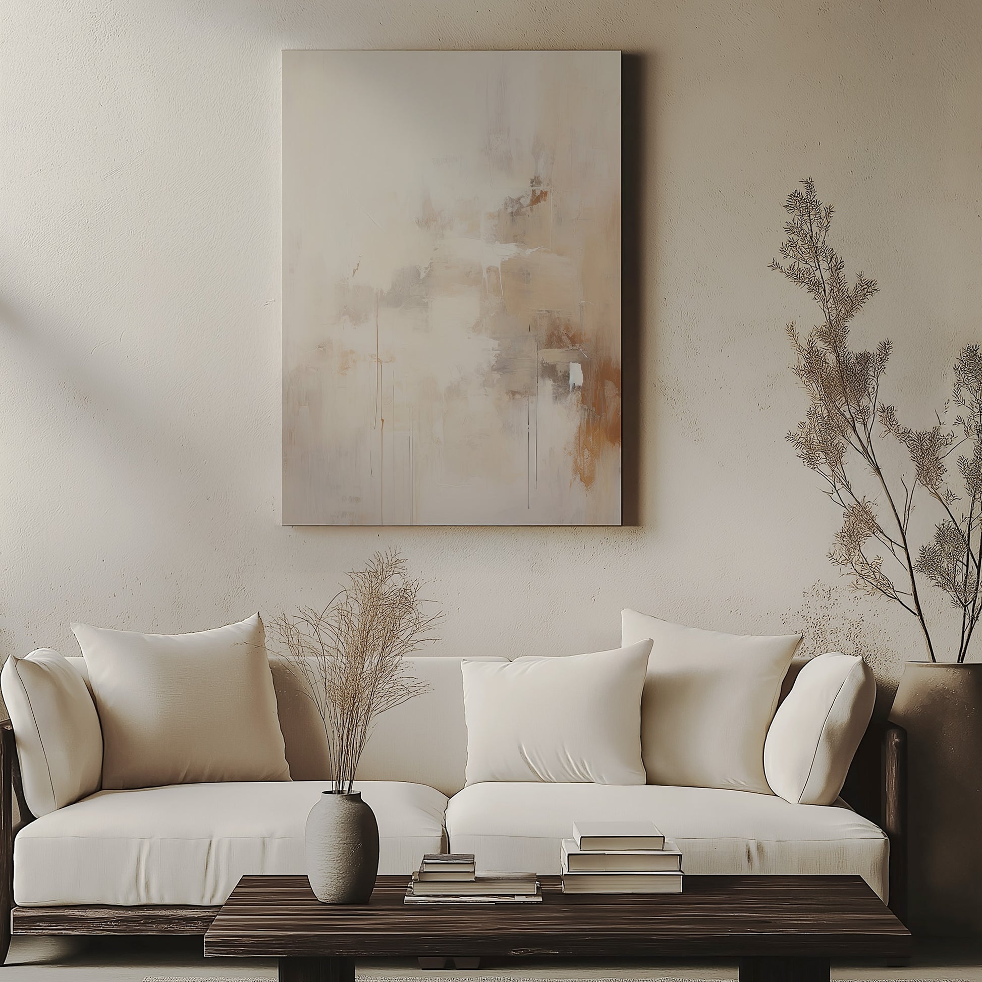 Design Concept No. 57 for Sandstorm Reverie Japanese Satin Canvas Wall Art