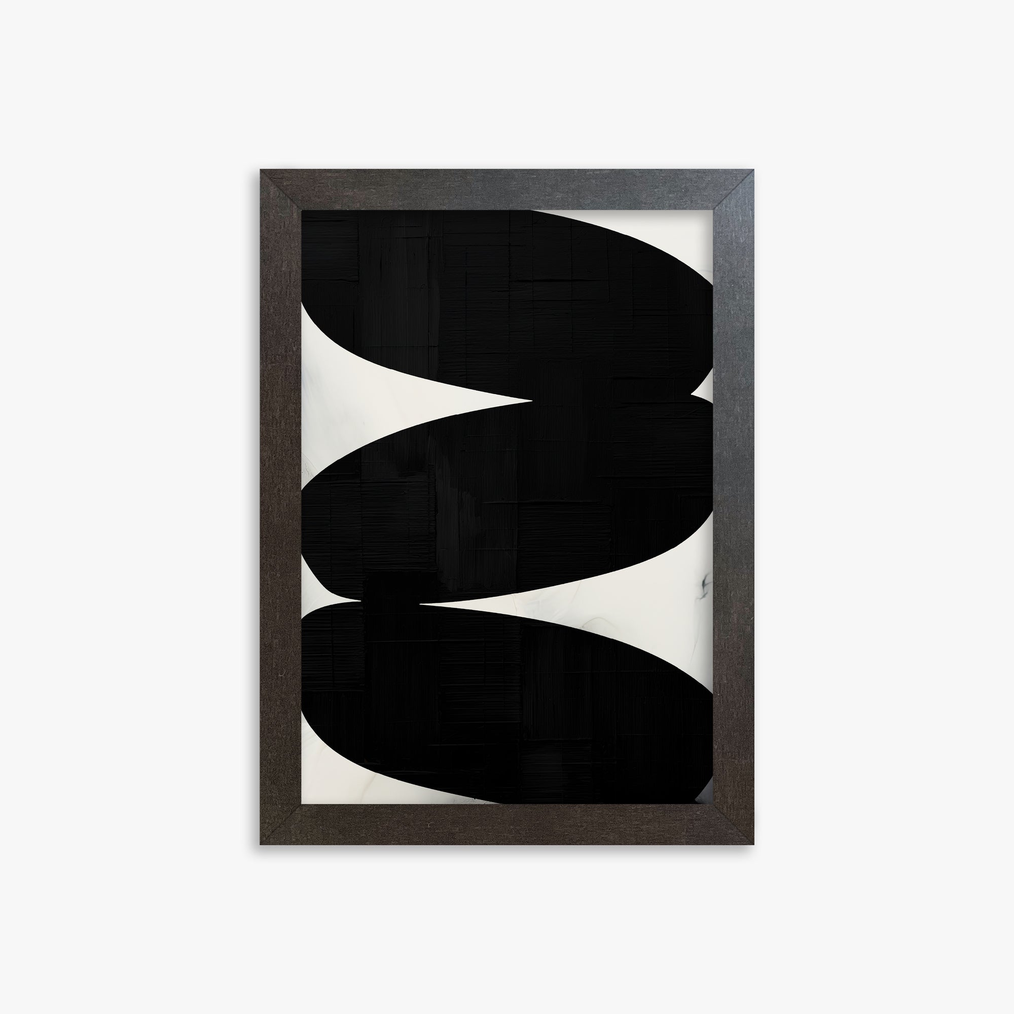 Onyx Trio, 21x30cm Framed Art Reproduction With Espresso Frame