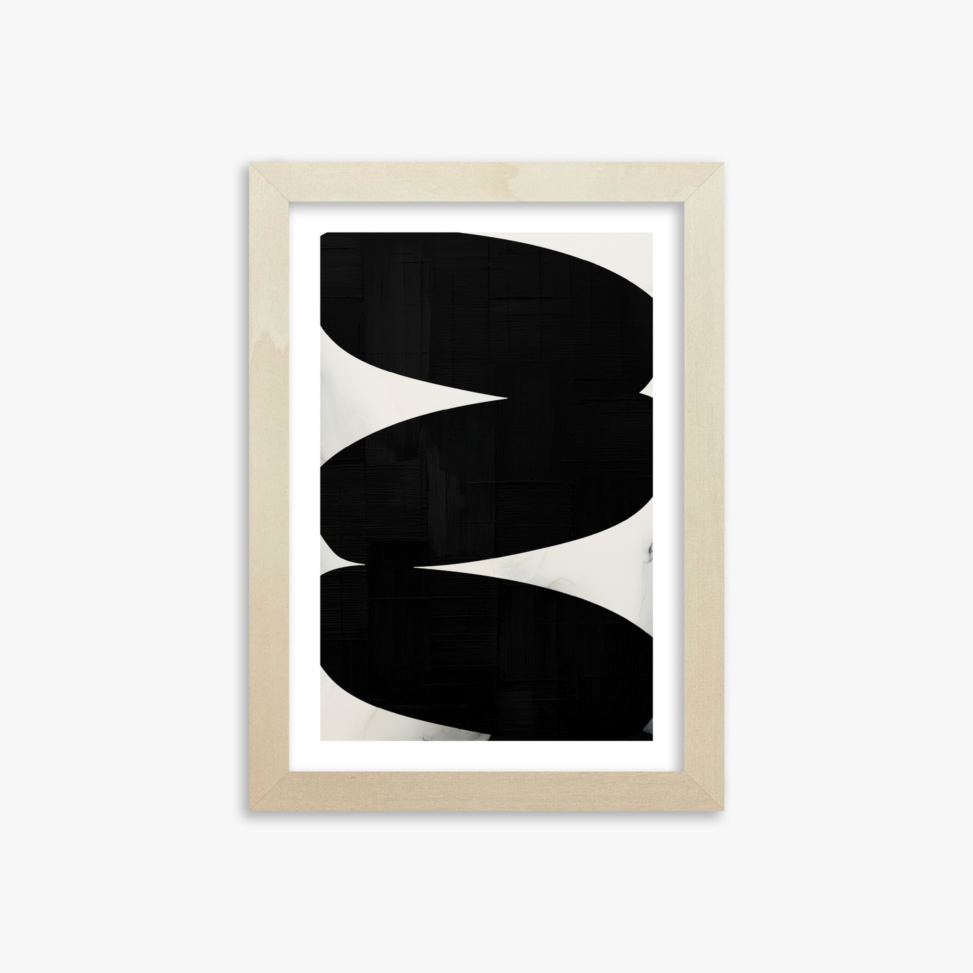 Onyx Trio, 21x30cm Framed Art Reproduction With Lime Wood Frame