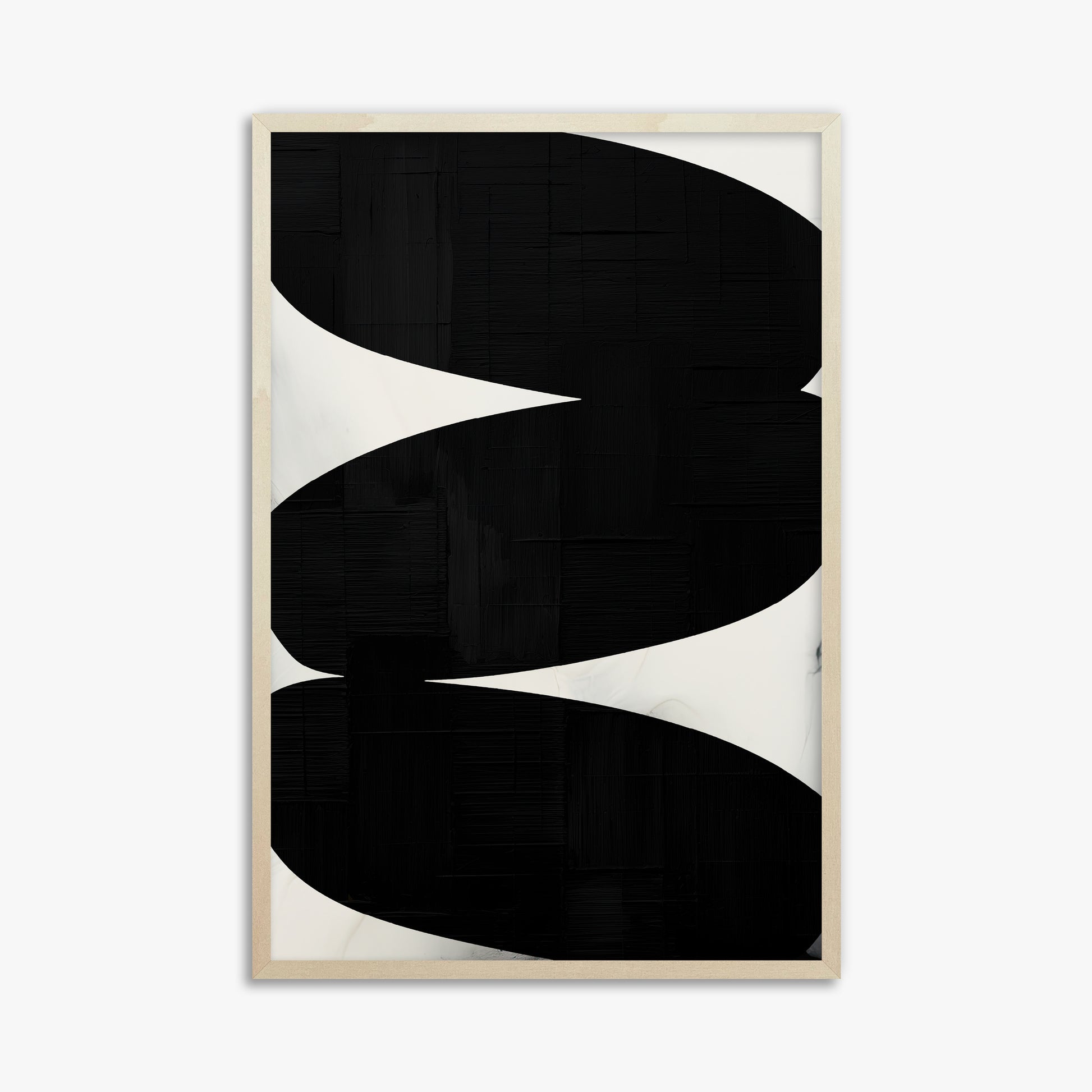 Onyx Trio, 61x91cm Framed Art Reproduction With Lime Wood Frame