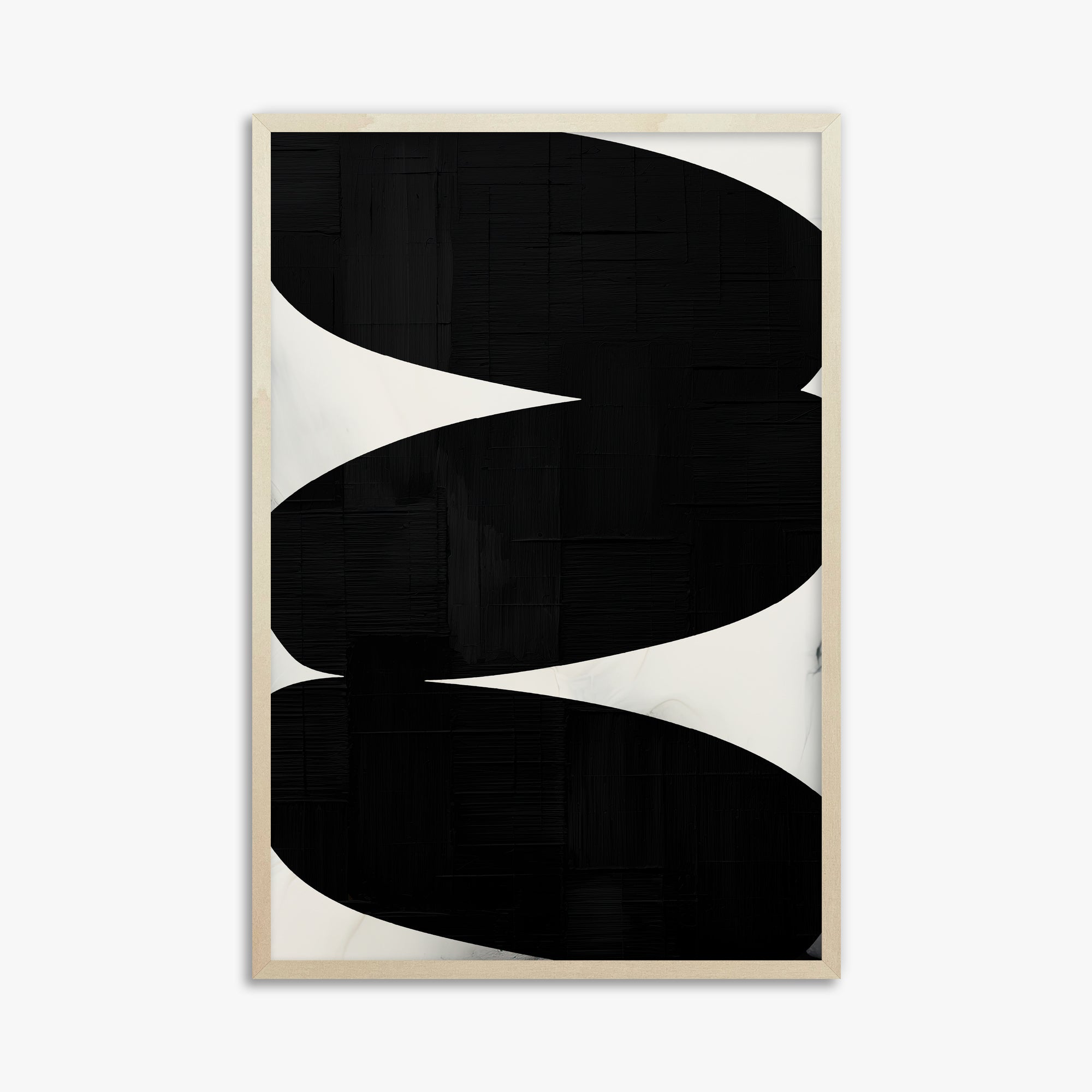 Onyx Trio, 61x91cm Framed Art Reproduction With Lime Wood Frame