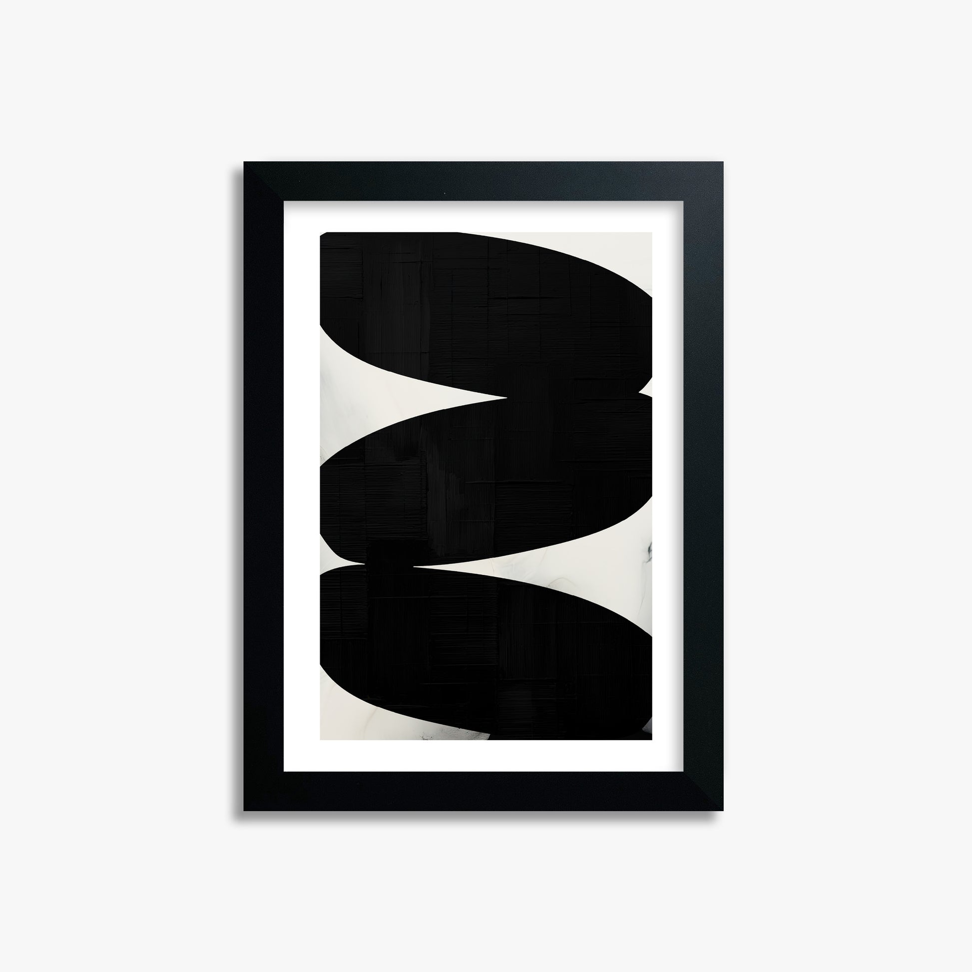 Onyx Trio, 21x30cm Black Framed Art Reproduction