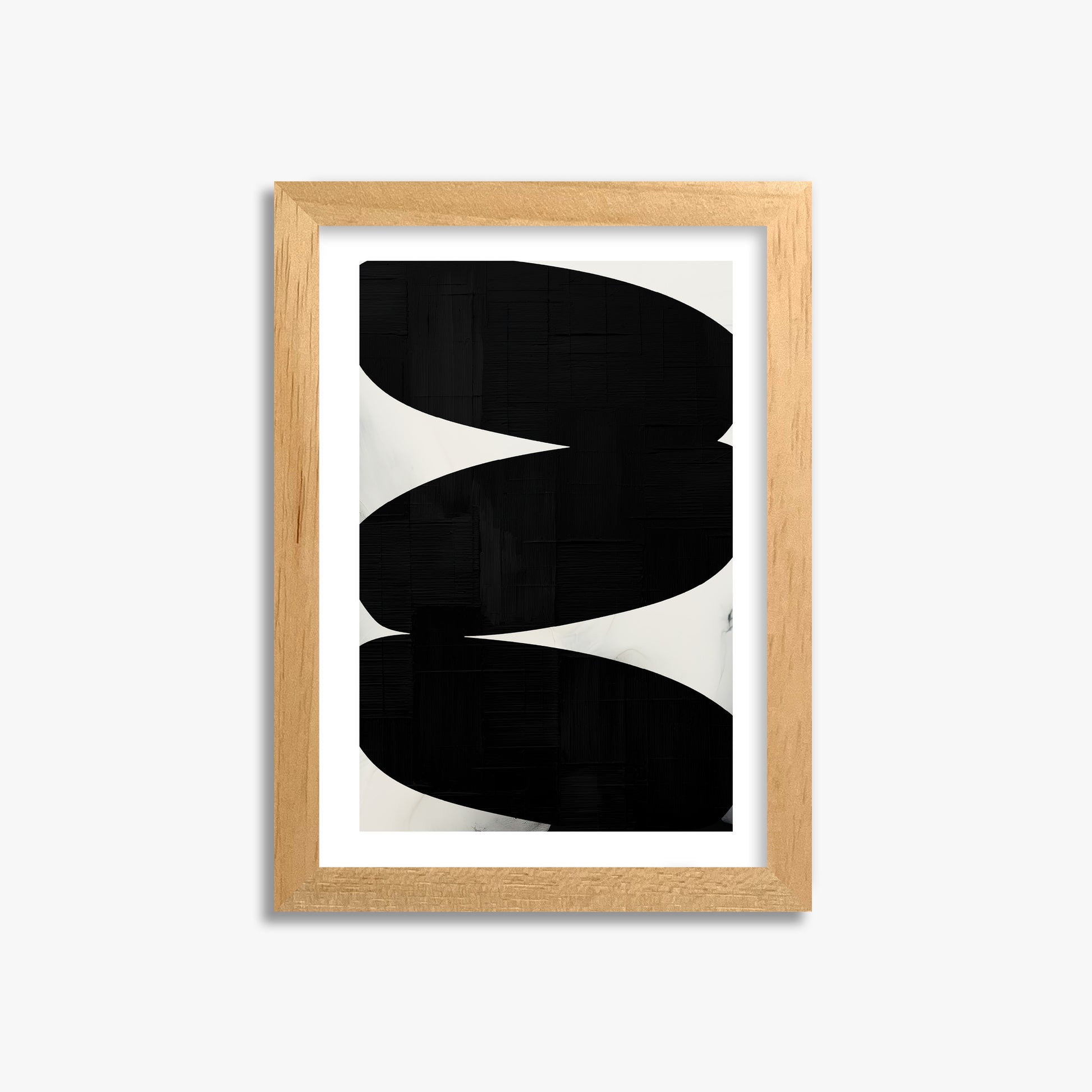 Onyx Trio, 21x30cm Oak Framed Art Reproduction