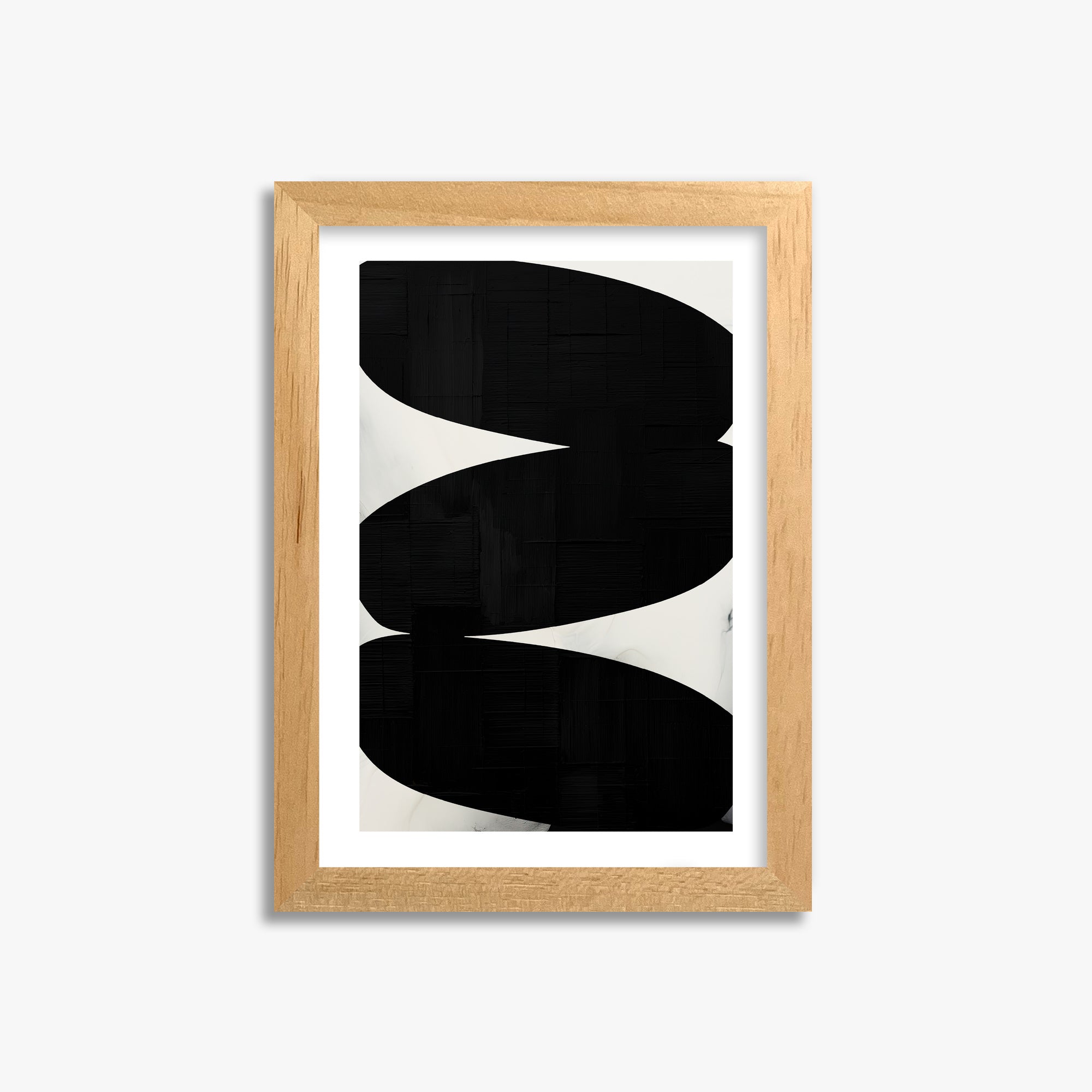 Onyx Trio, 21x30cm Oak Framed Art Reproduction