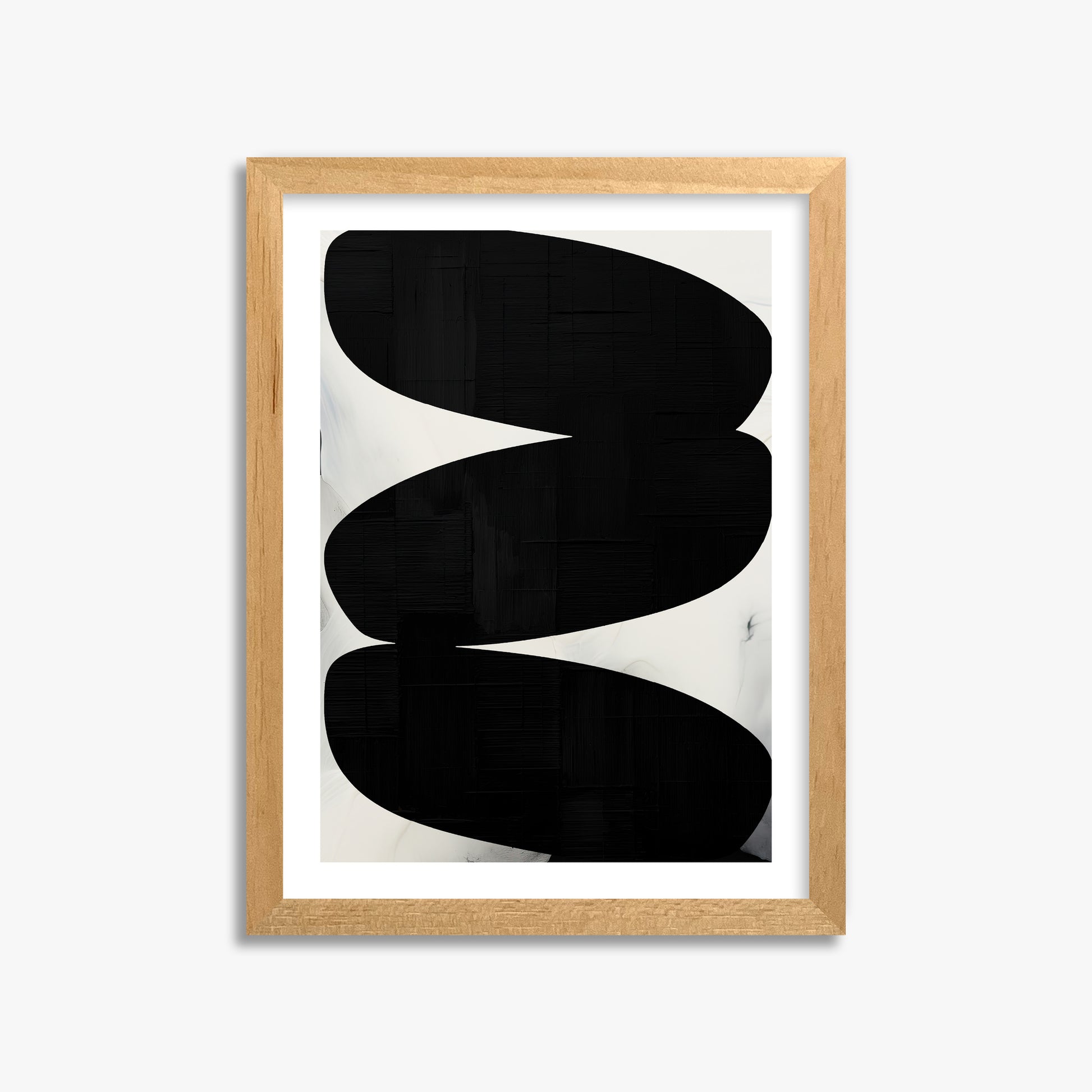 Onyx Trio, 30x40cm Oak Framed Art Reproduction