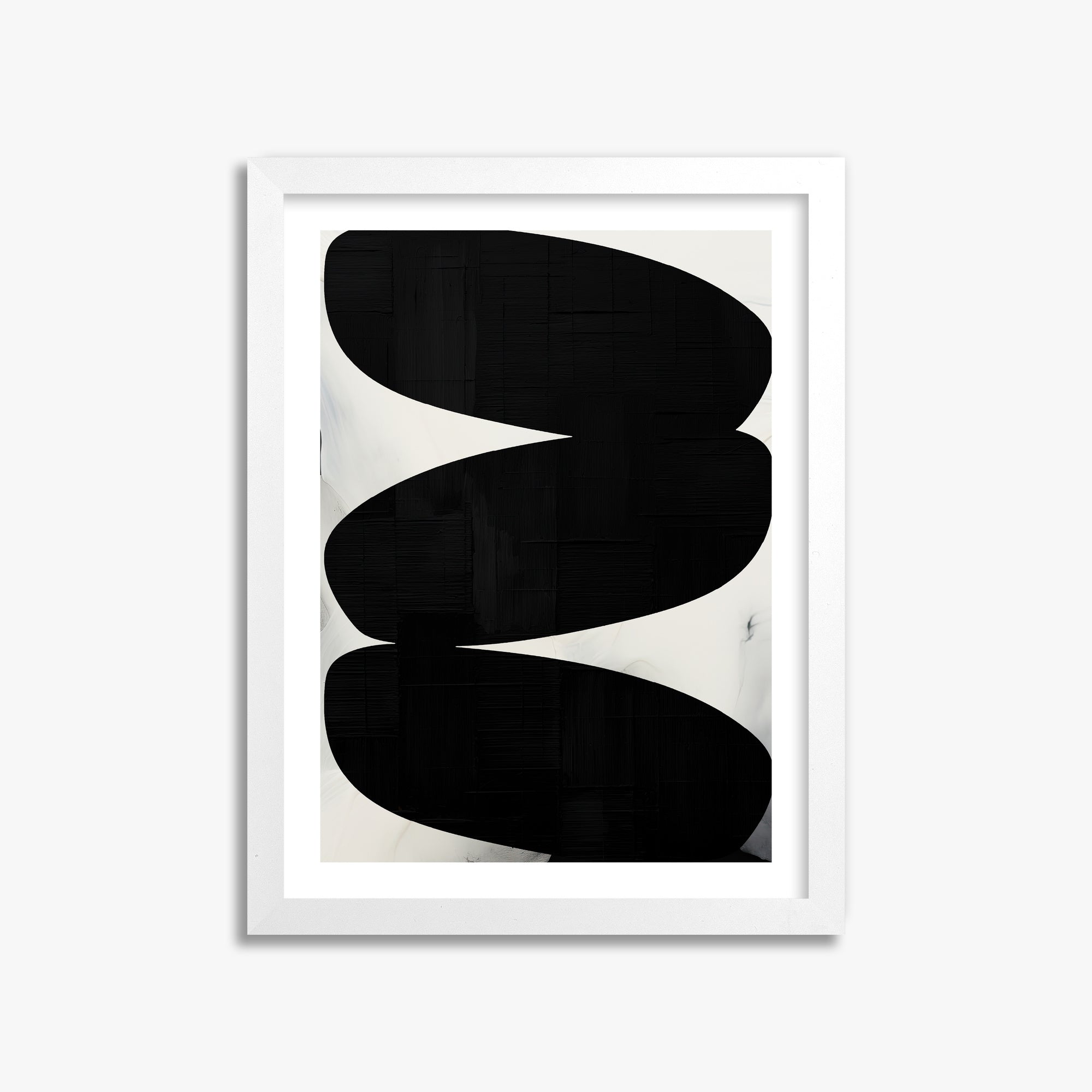 Onyx Trio, 30x40cm Whitek Framed Art Reproduction