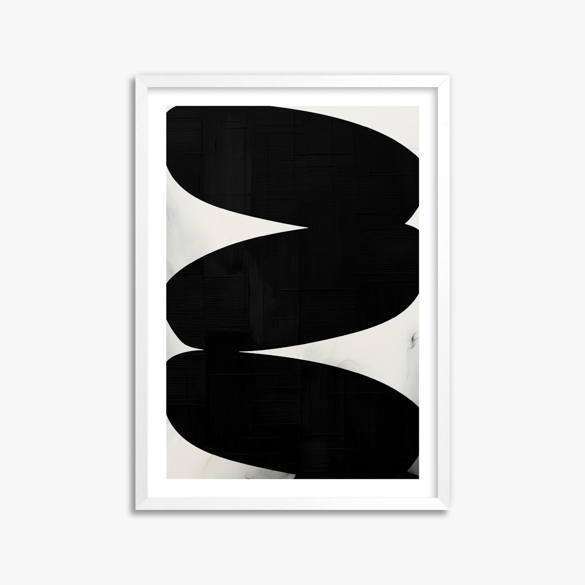 Onyx Trio, 50x70cm Whitek Framed Art Reproduction
