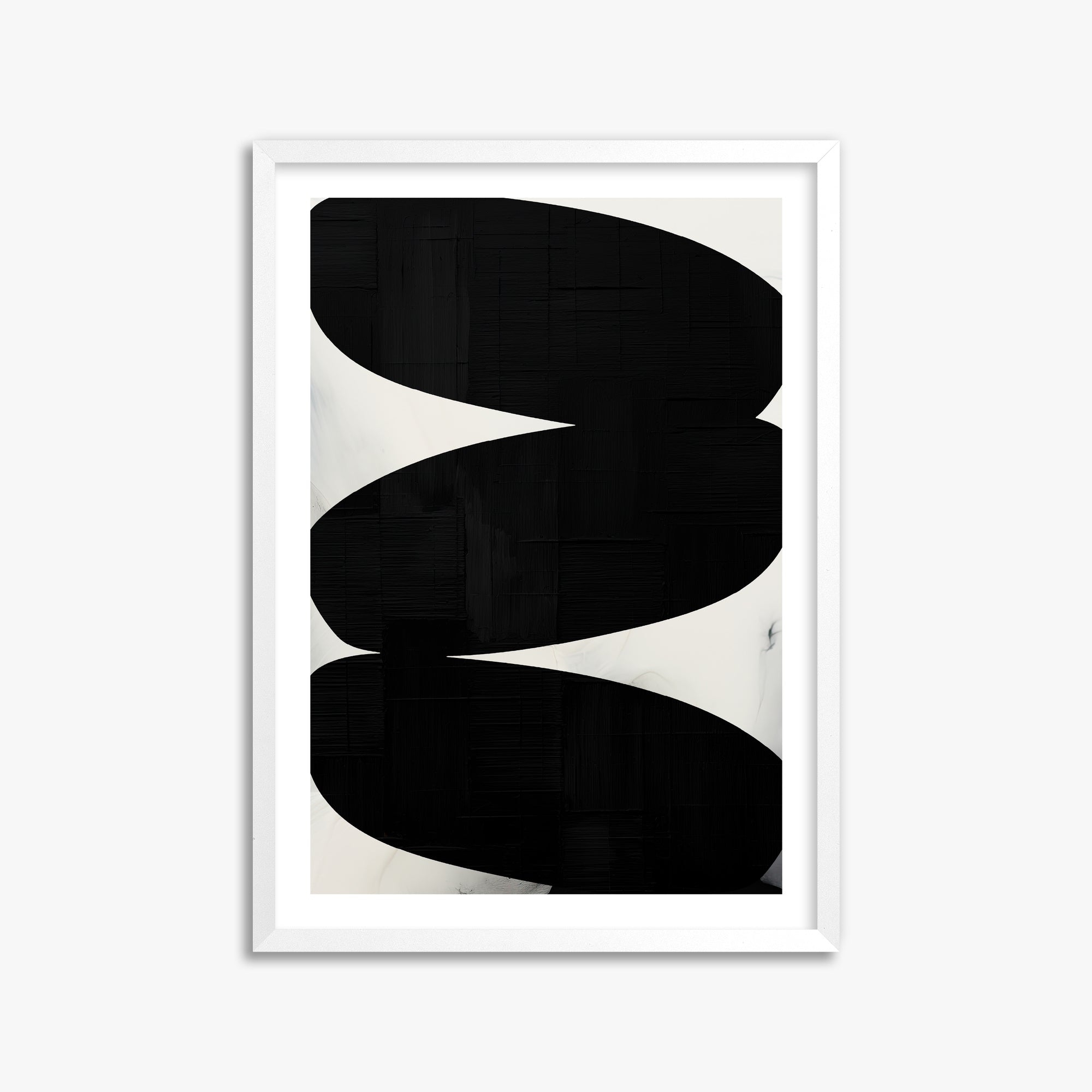 Onyx Trio, 50x70cm Whitek Framed Art Reproduction
