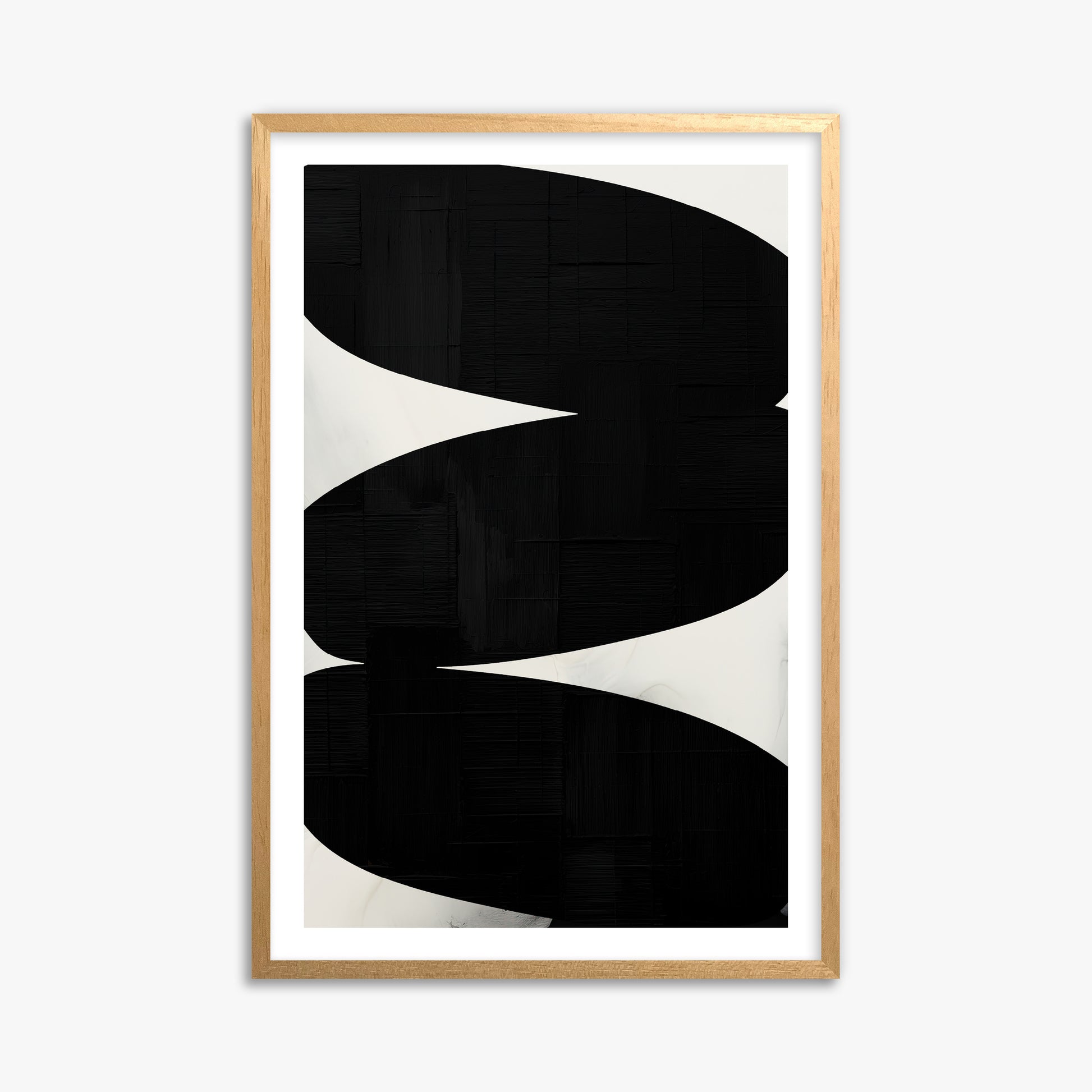 Onyx Trio, 61x91cm Oak Framed Art Reproduction