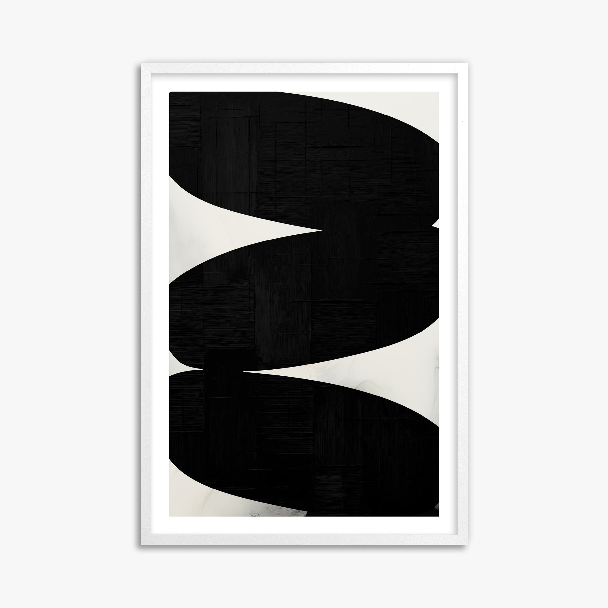 Onyx Trio, 61x91cm Whitek Framed Art Reproduction
