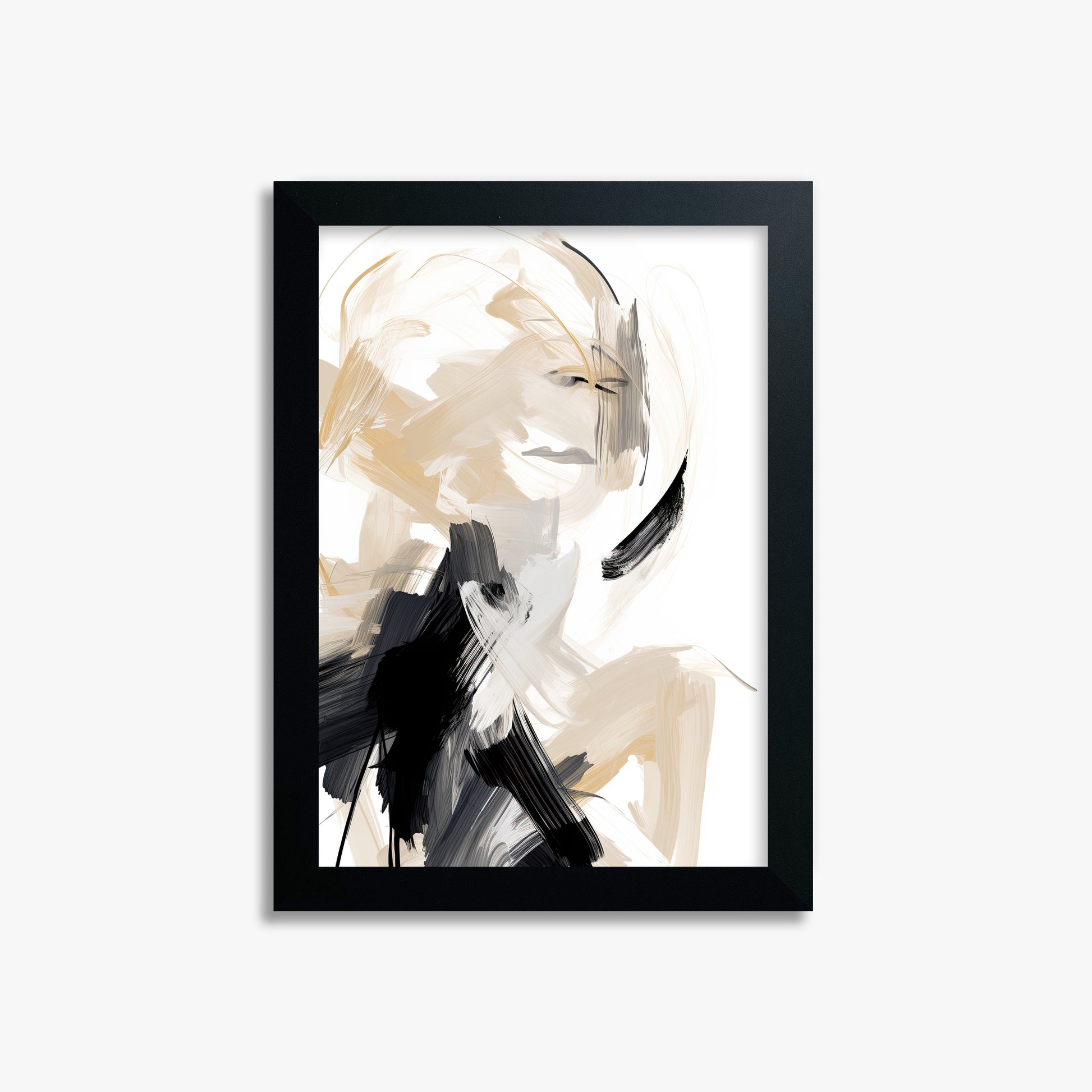 Whispered Elegance, 21x30cm Framed Poster With Black Frame