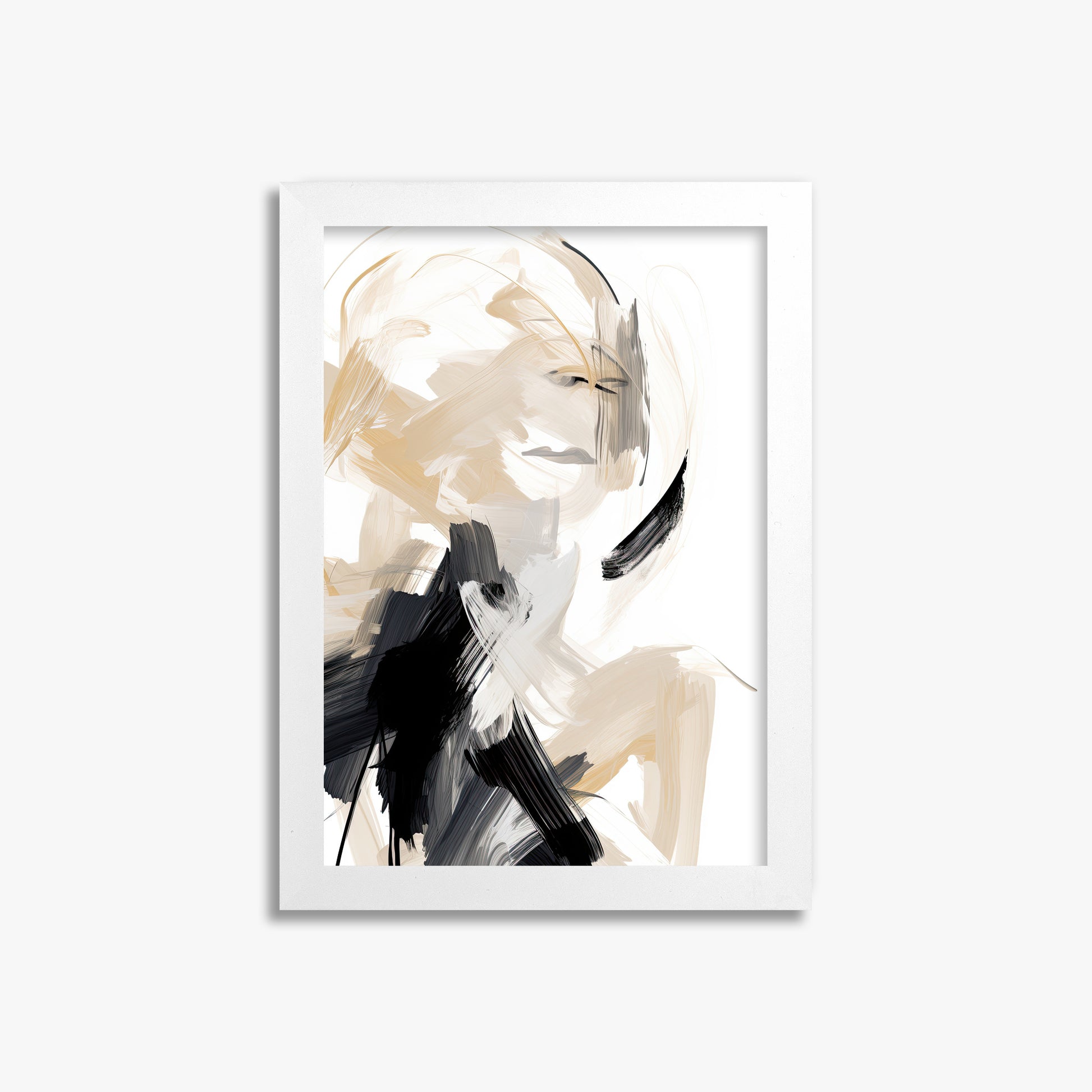 Whispered Elegance, 21x30cm Framed Poster With White Frame