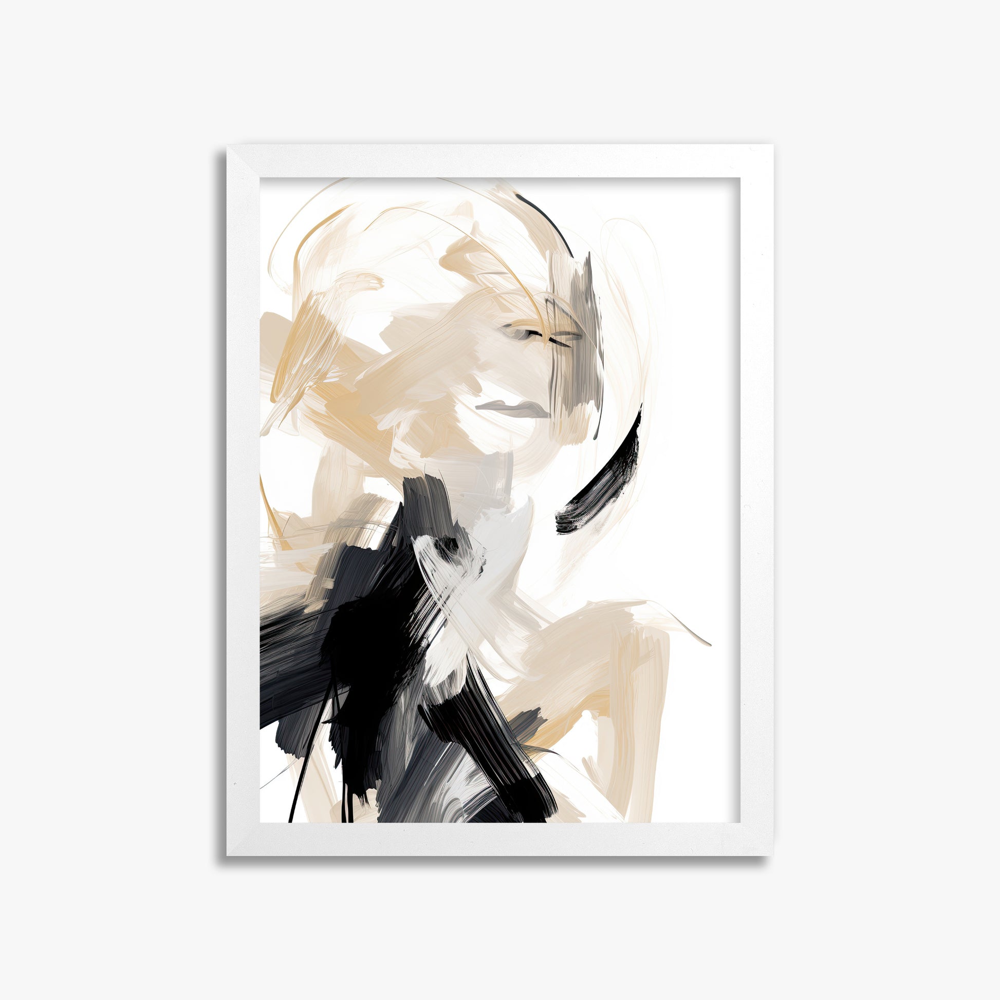 Whispered Elegance, 30x40cm Framed Poster With White Frame