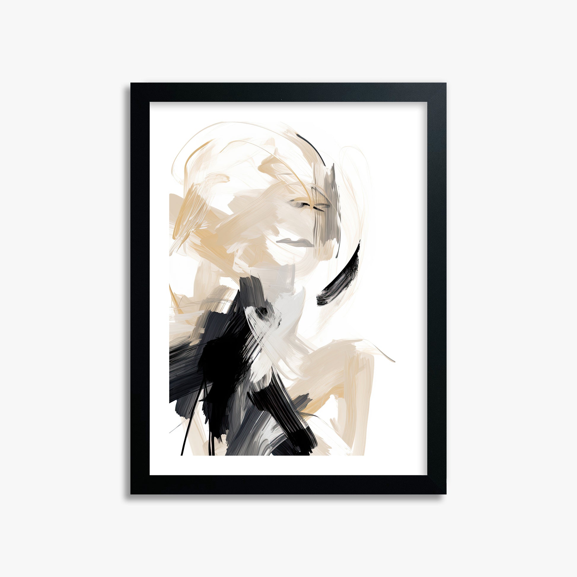 Whispered Elegance, 30x40cm Black Framed Art Reproduction