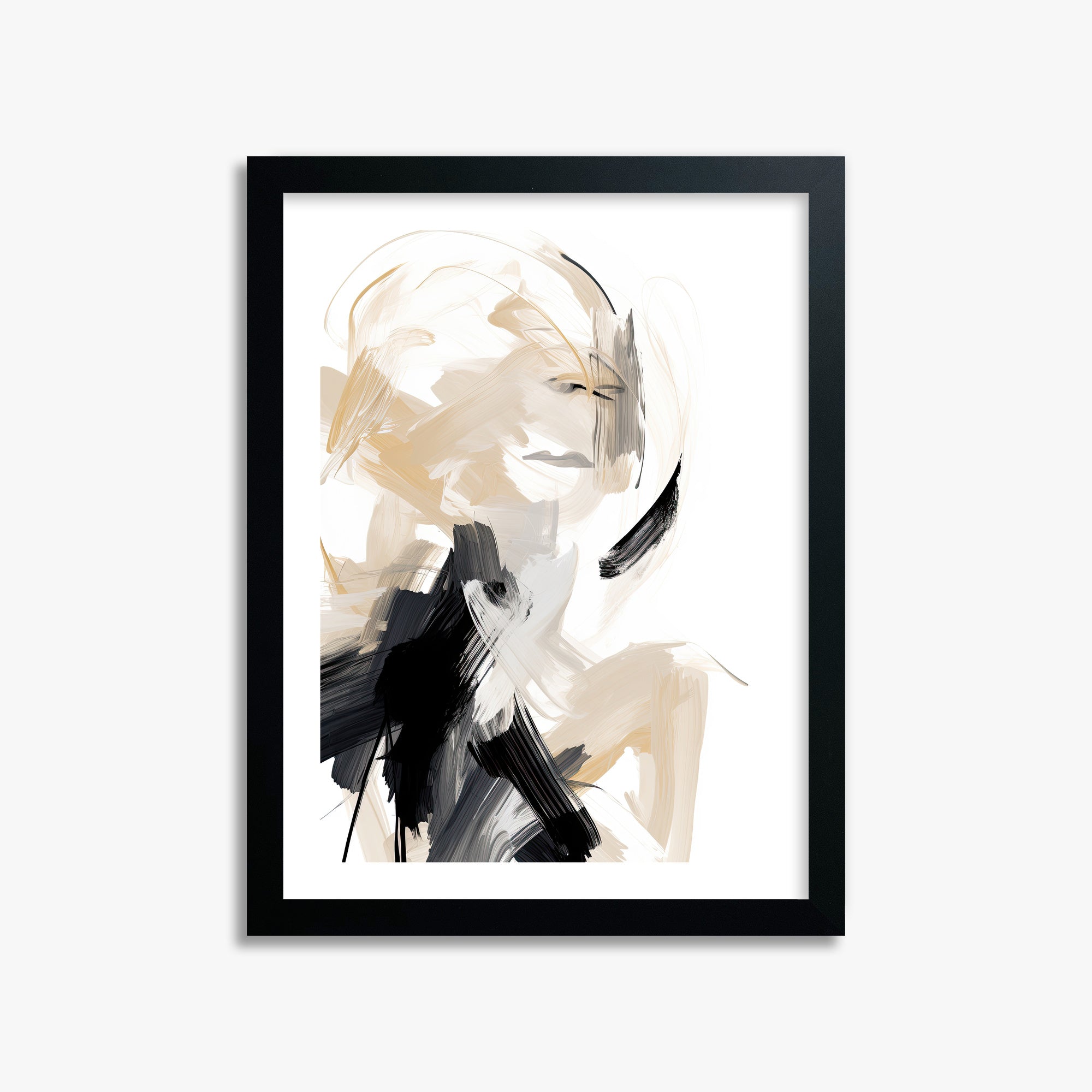 Whispered Elegance, 30x40cm Black Framed Art Reproduction