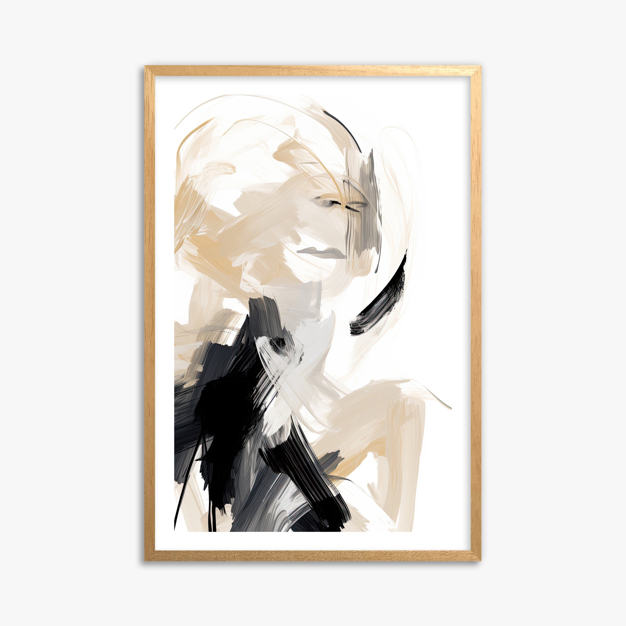 Whispered Elegance, 61x91cm Oak Framed Art Reproduction