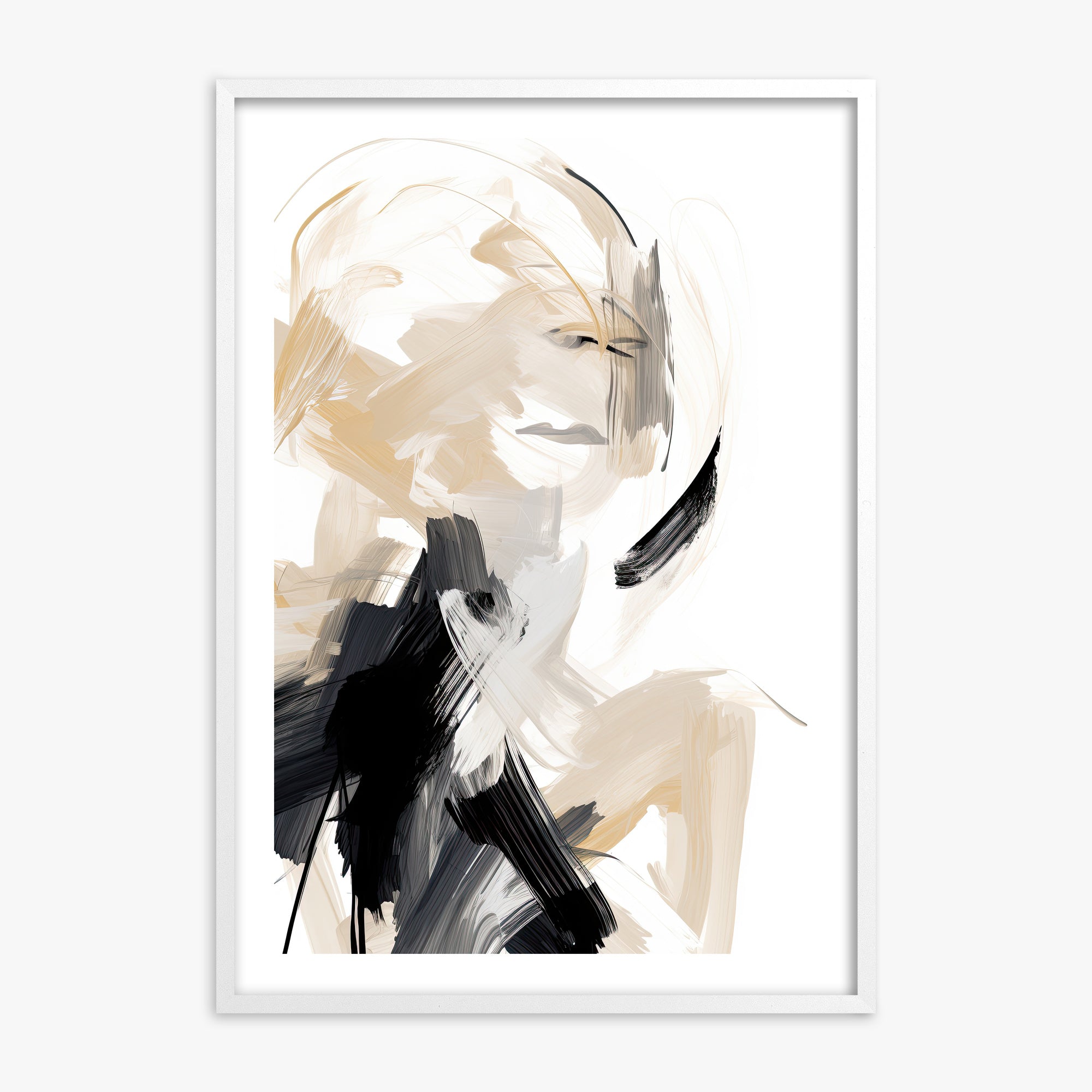 Whispered Elegance, 70x100cm Whitek Framed Art Reproduction