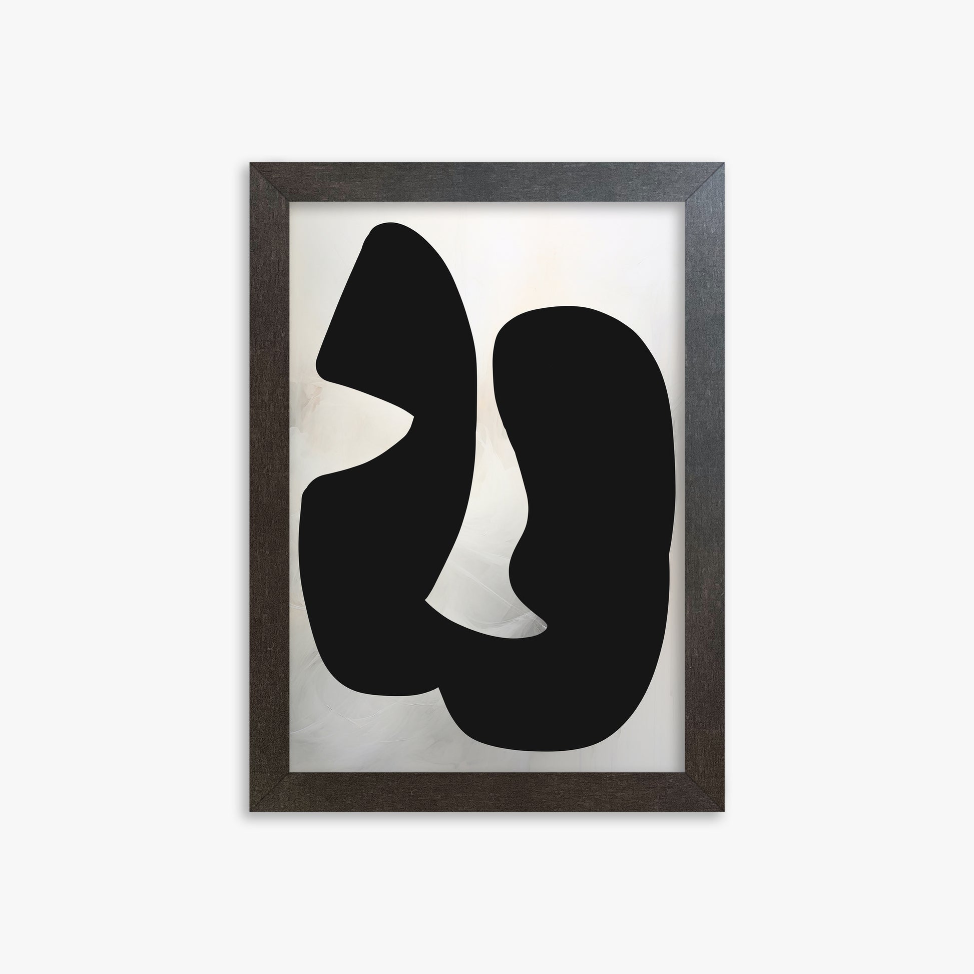 Twin Shadows, 21x30cm Framed Art Reproduction With Espresso Frame