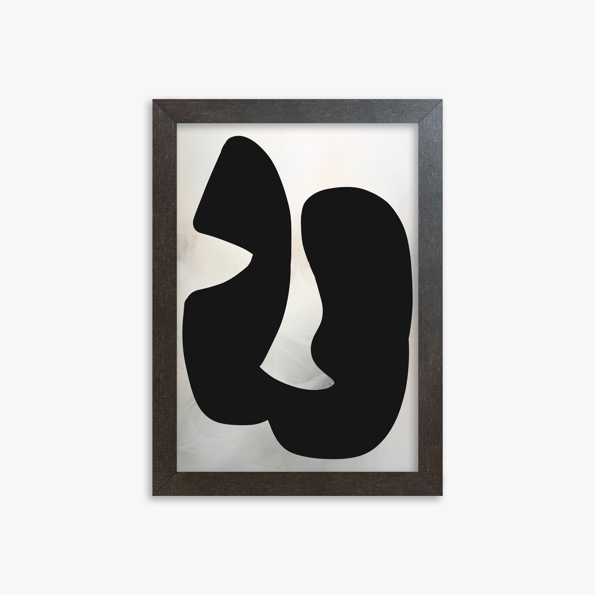 Twin Shadows, 21x30cm Framed Art Reproduction With Espresso Frame
