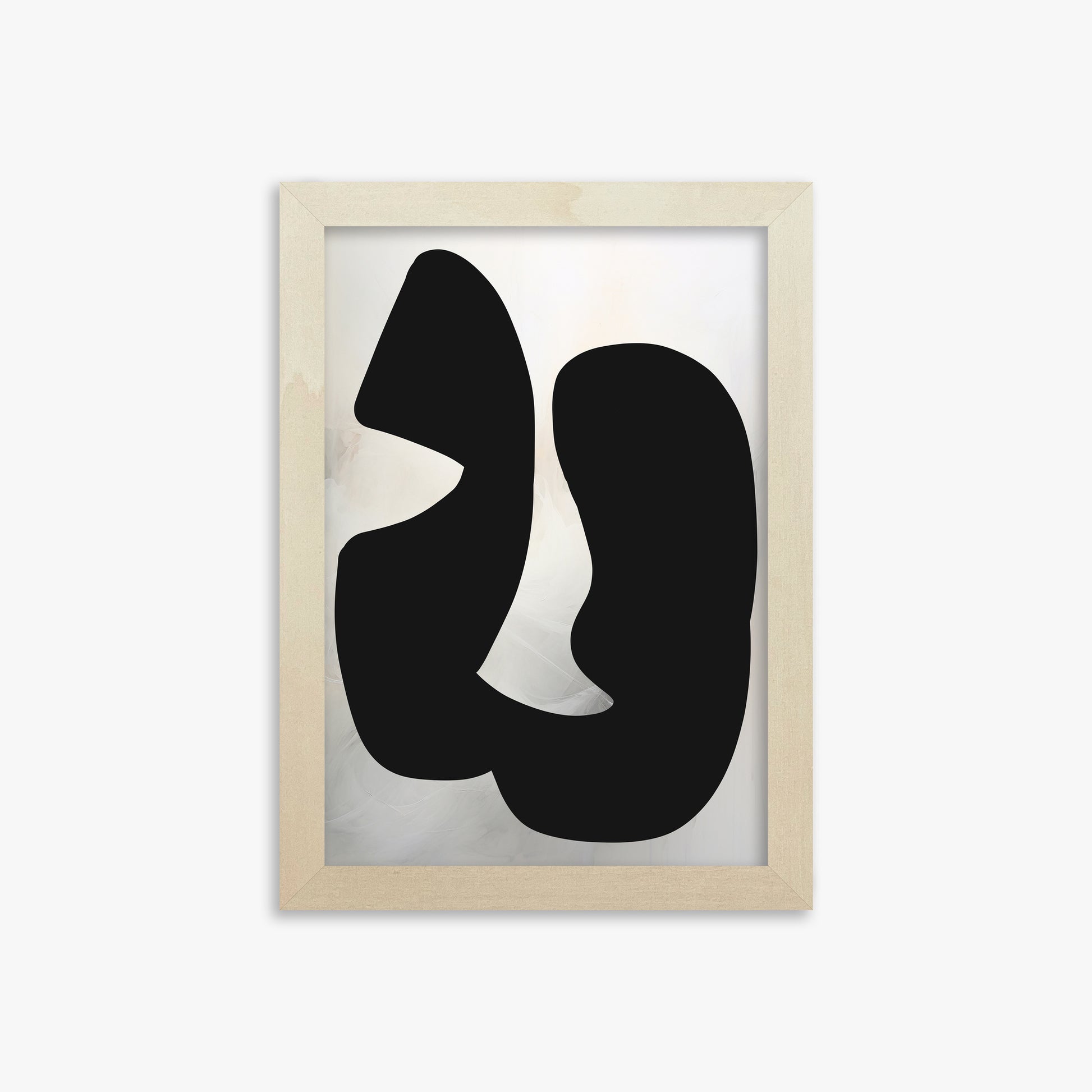 Twin Shadows, 21x30cm Framed Art Reproduction With Lime Wood Frame