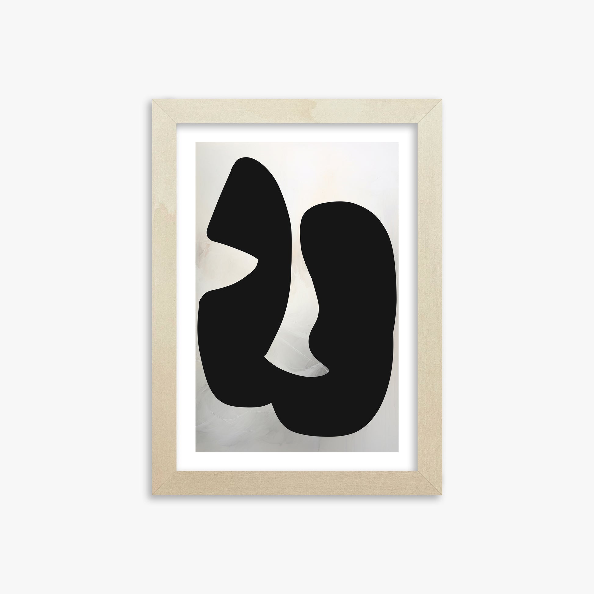 Twin Shadows, 21x30cm Framed Art Reproduction With Lime Wood Frame