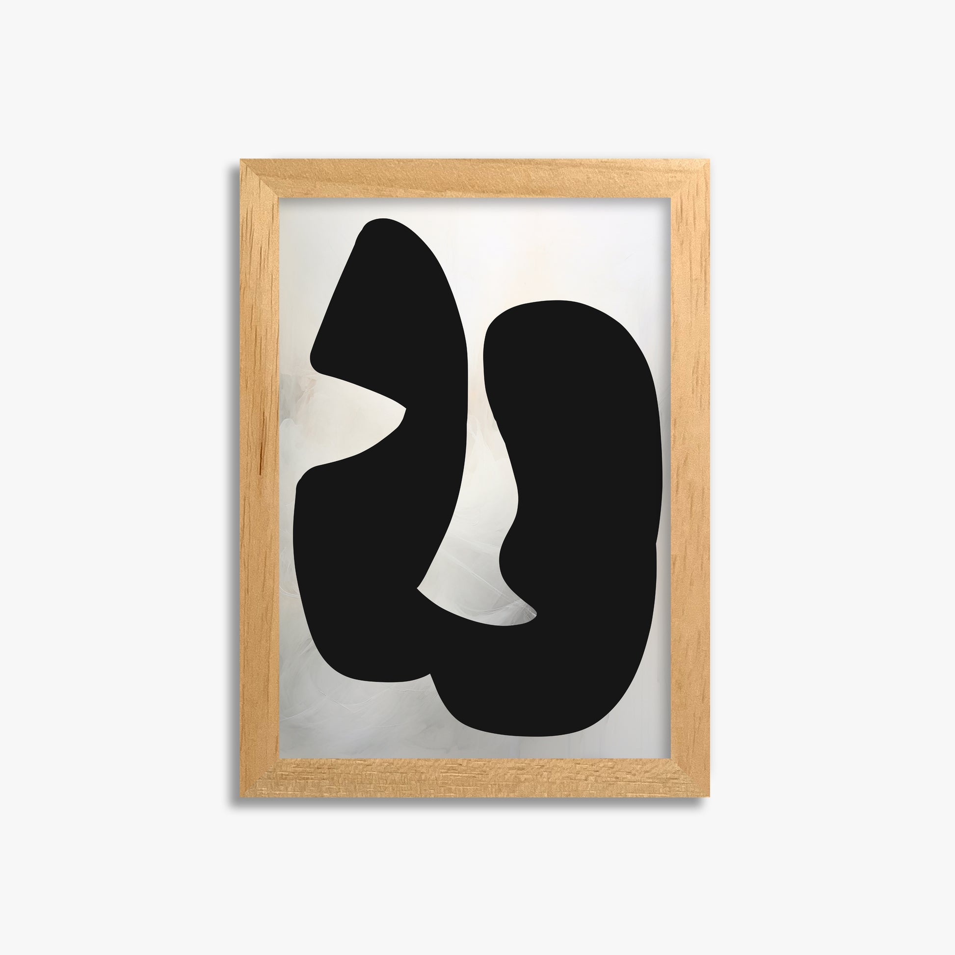 Twin Shadows, 21x30cm Framed Poster With Oak Frame
