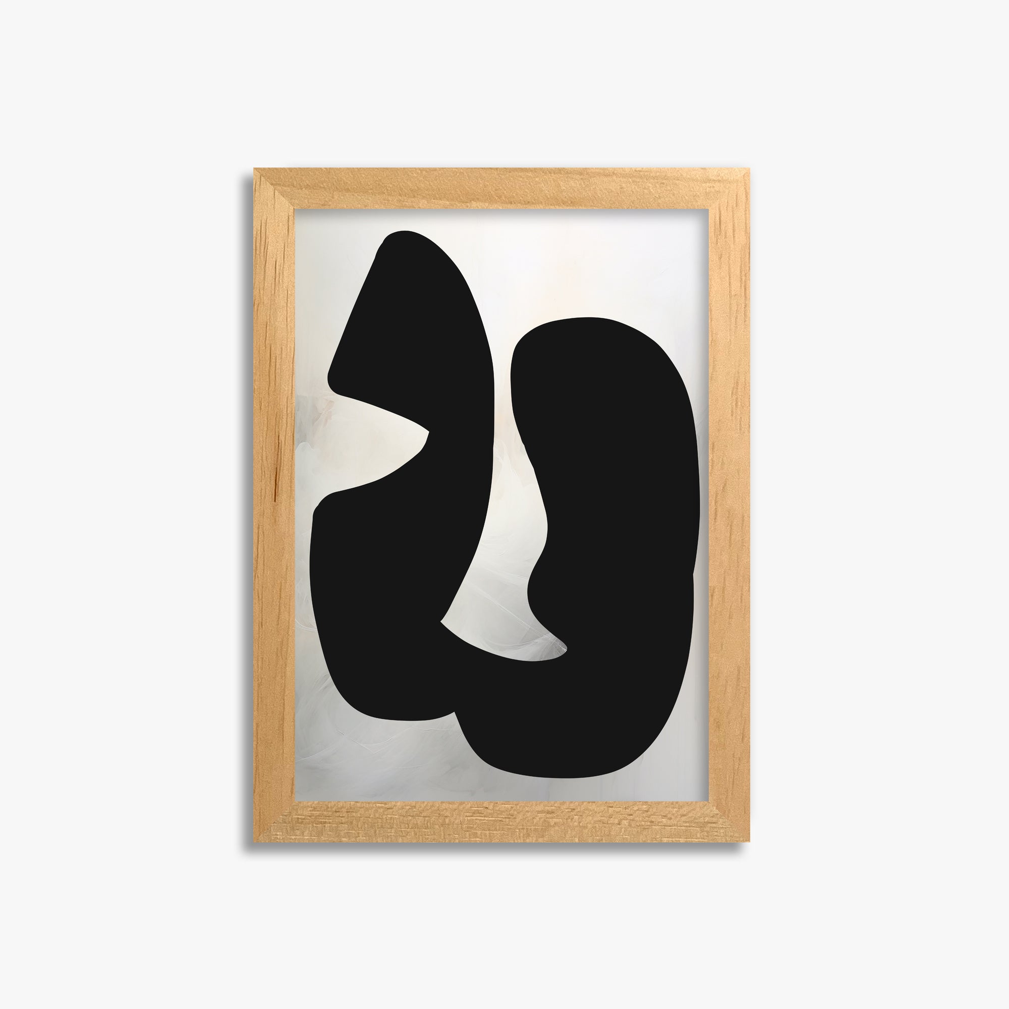 Twin Shadows, 21x30cm Framed Poster With Oak Frame