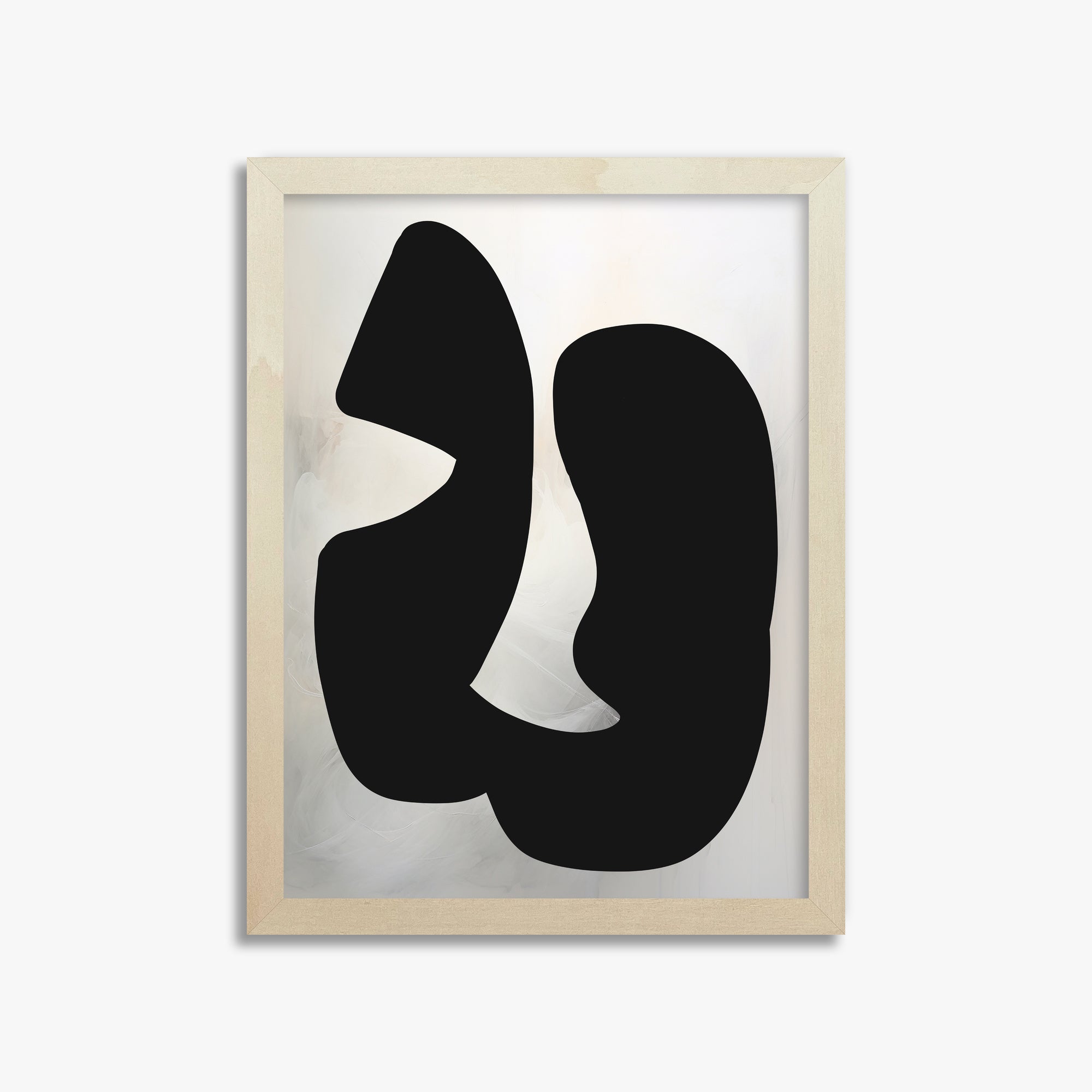 Twin Shadows, 30x40cm Framed Art Reproduction With Lime Wood Frame