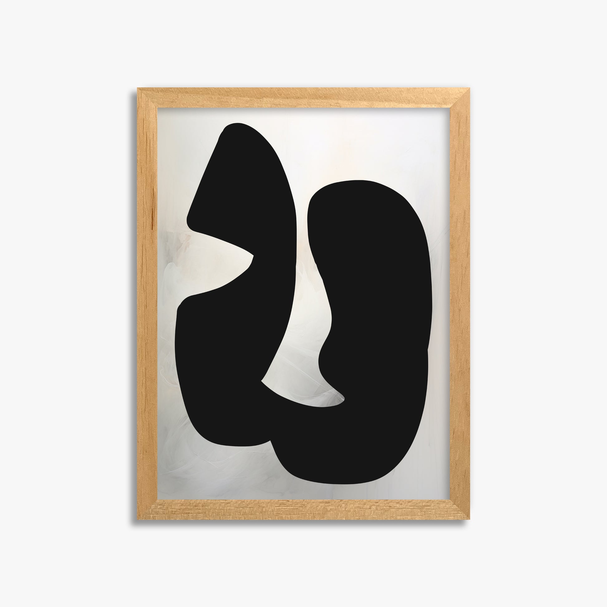 Twin Shadows, 30x40cm Framed Poster With Oak Frame