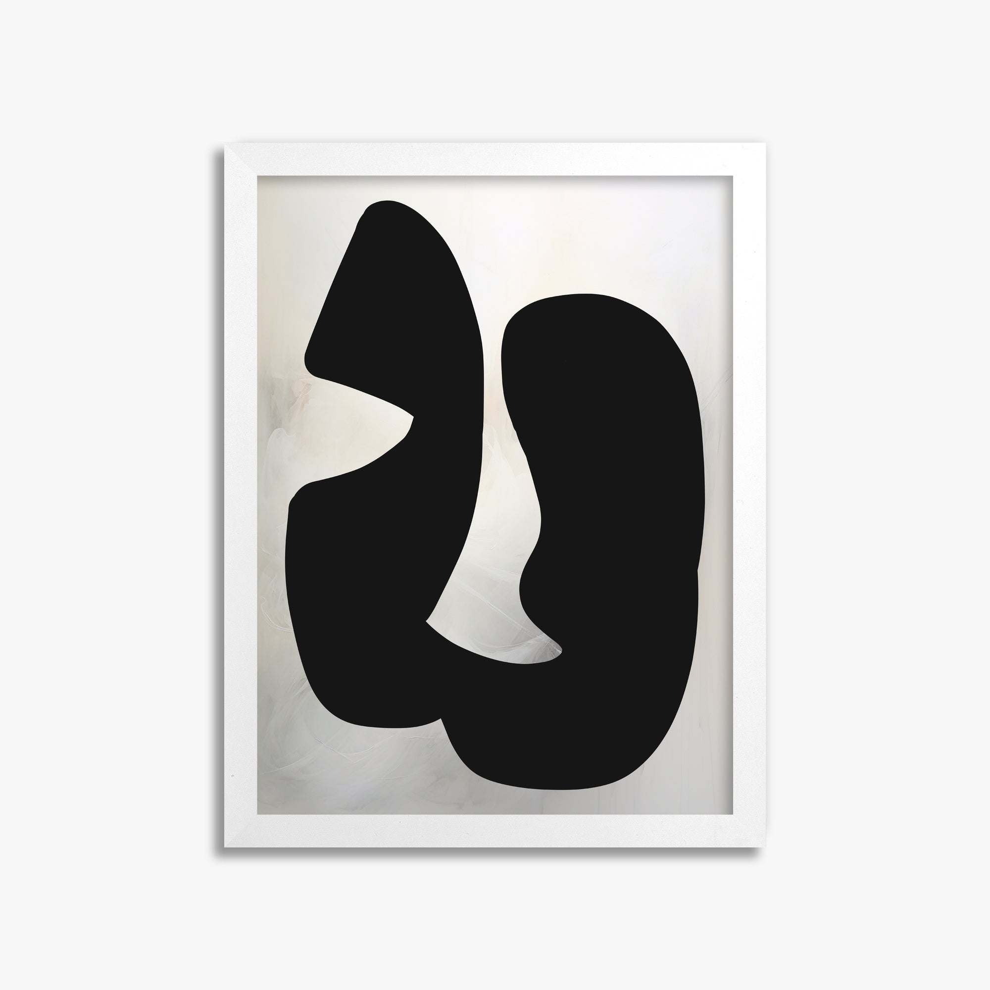 Twin Shadows, 30x40cm Framed Poster With White Frame