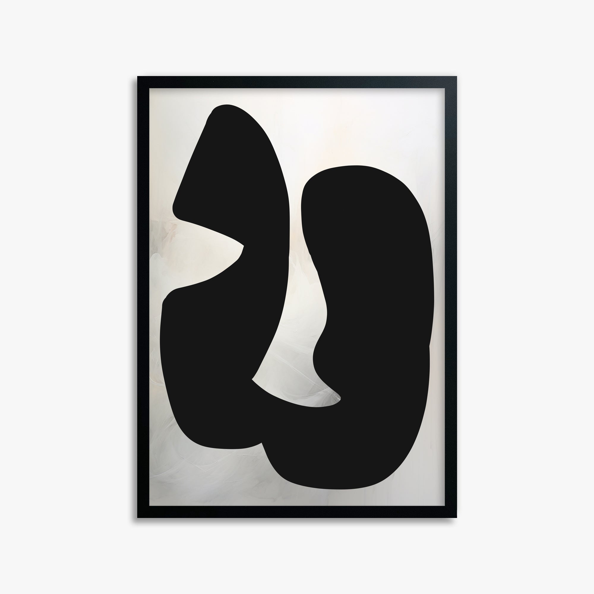Twin Shadows, 50x70cm Framed Poster With Black Frame