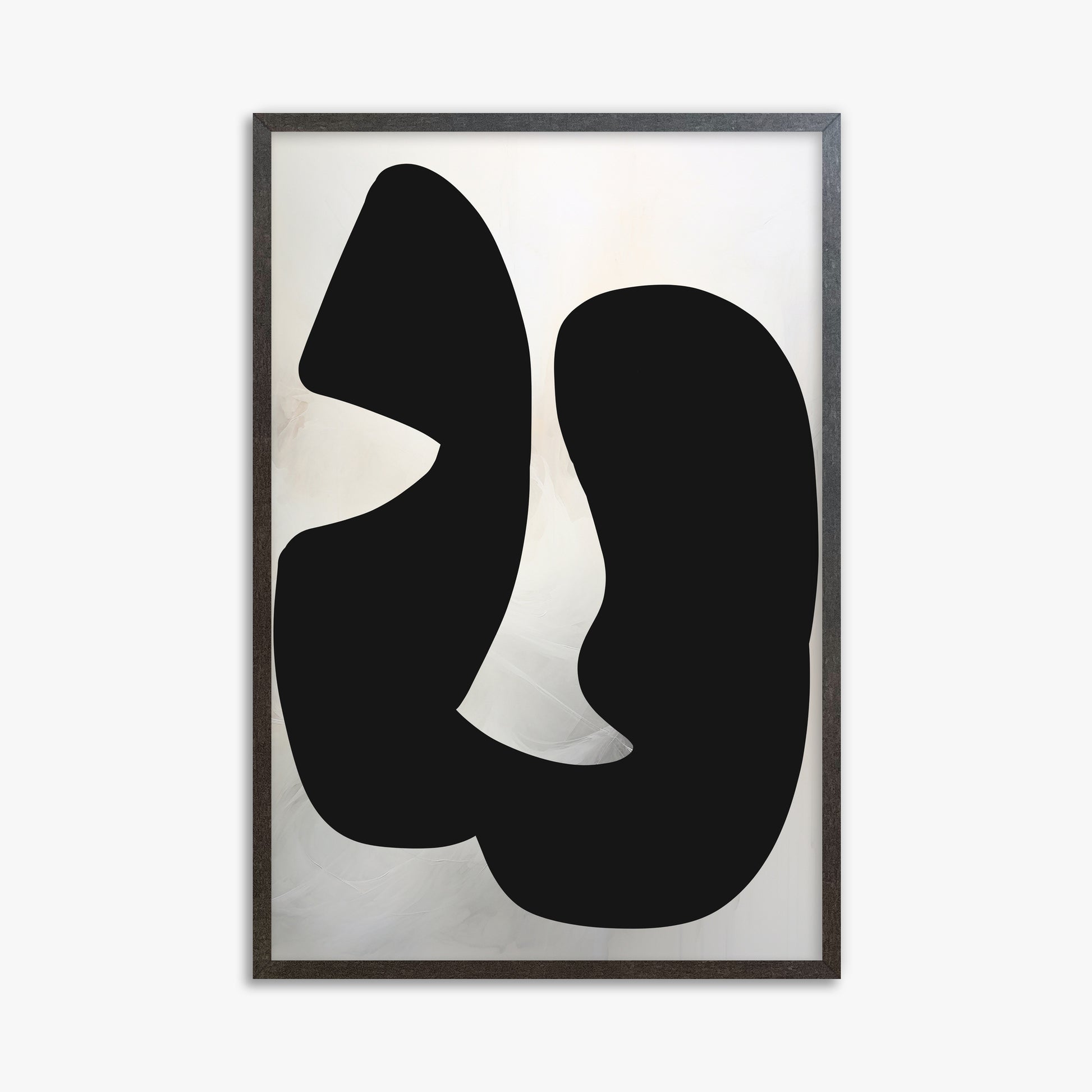 Twin Shadows, 61x91cm Framed Art Reproduction With Espresso Frame