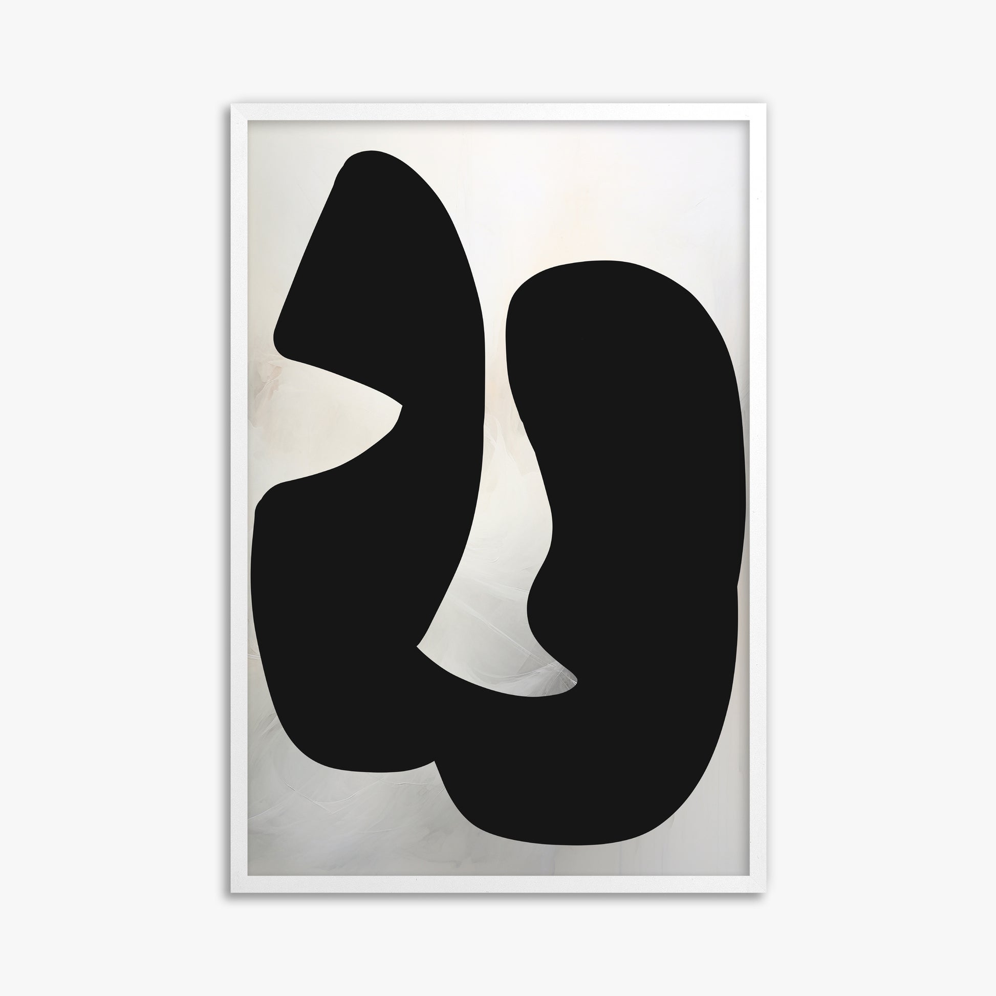 Twin Shadows, 61x91cm Framed Poster With White Frame