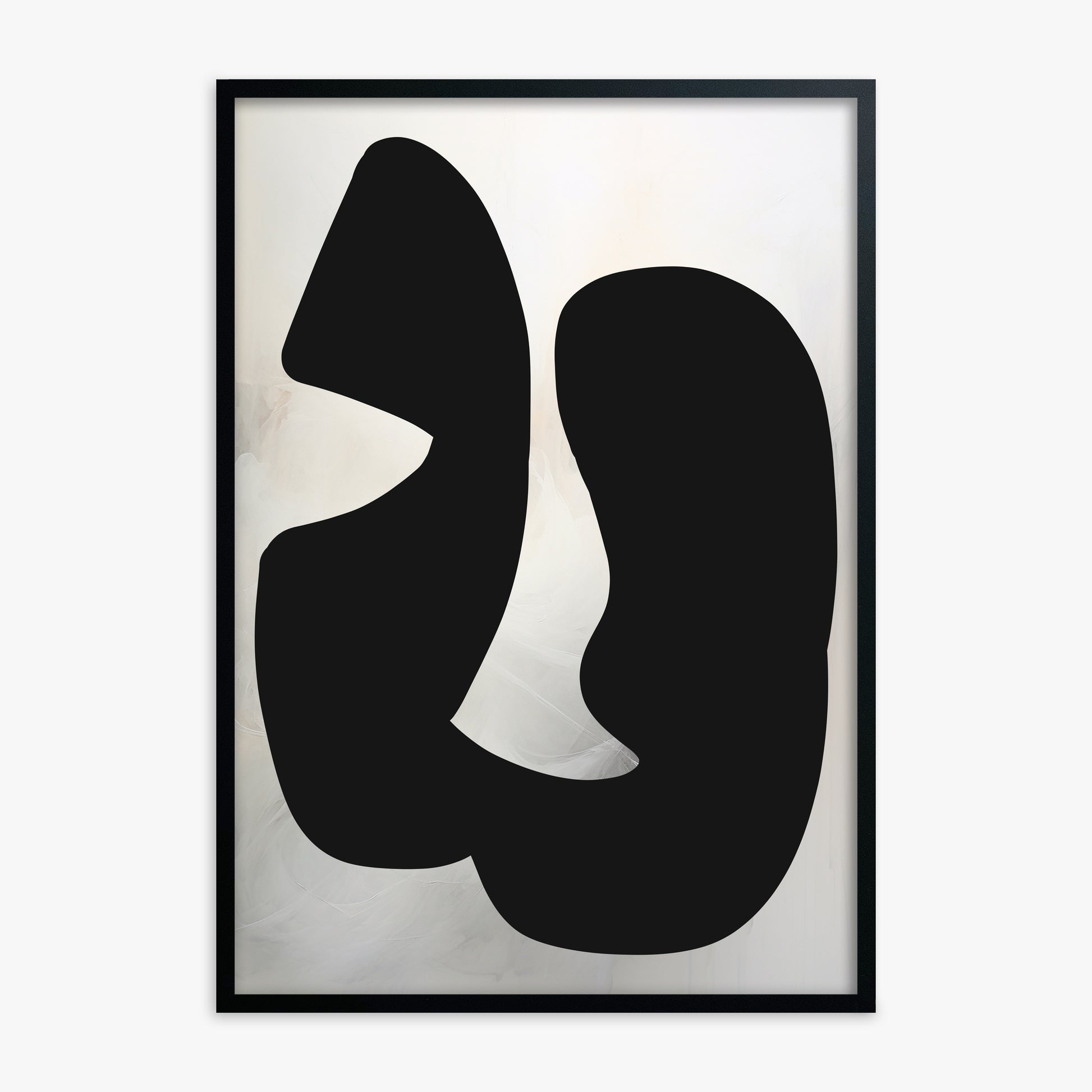 Twin Shadows, Black Framed Poster With Black Frame