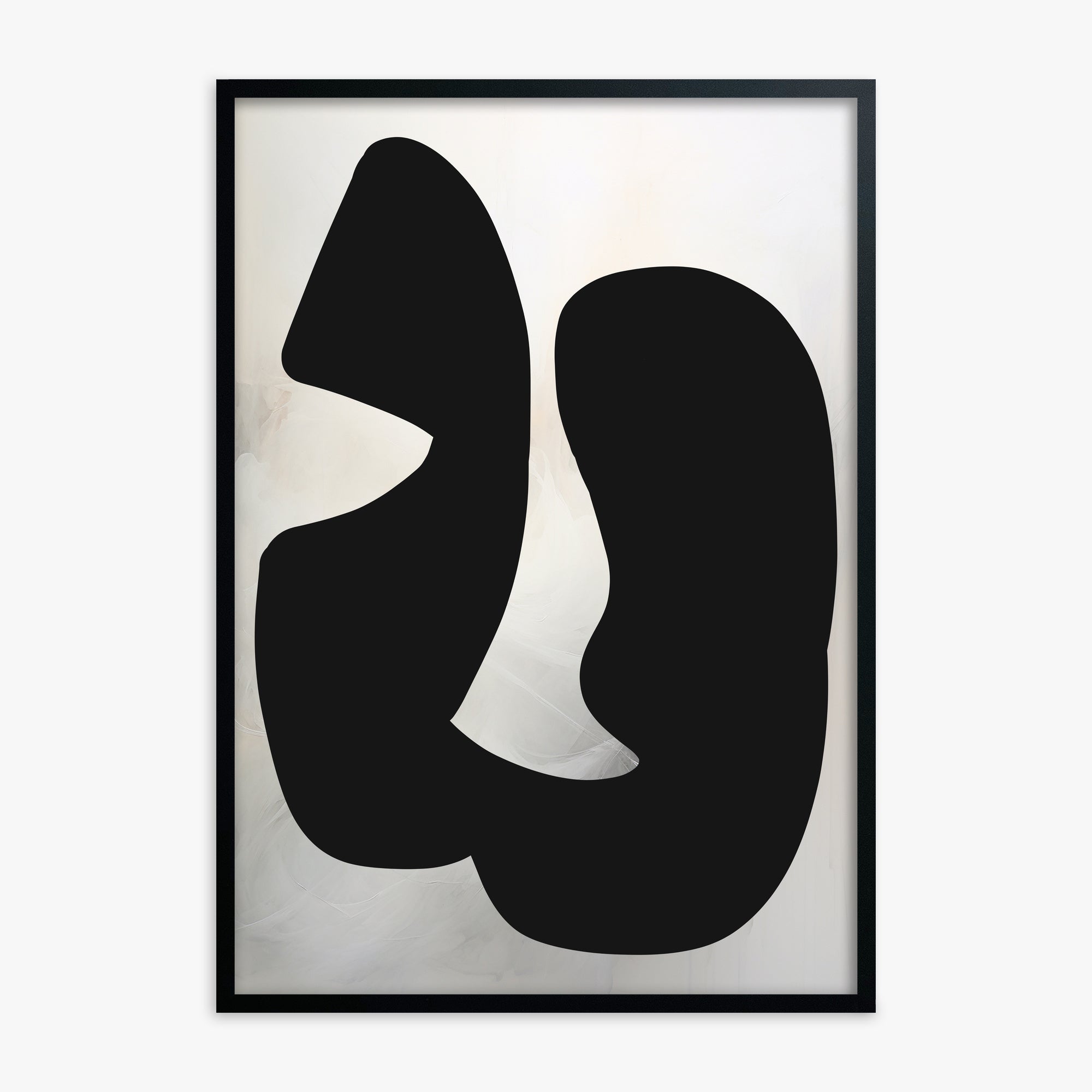 Twin Shadows, Black Framed Poster With Black Frame