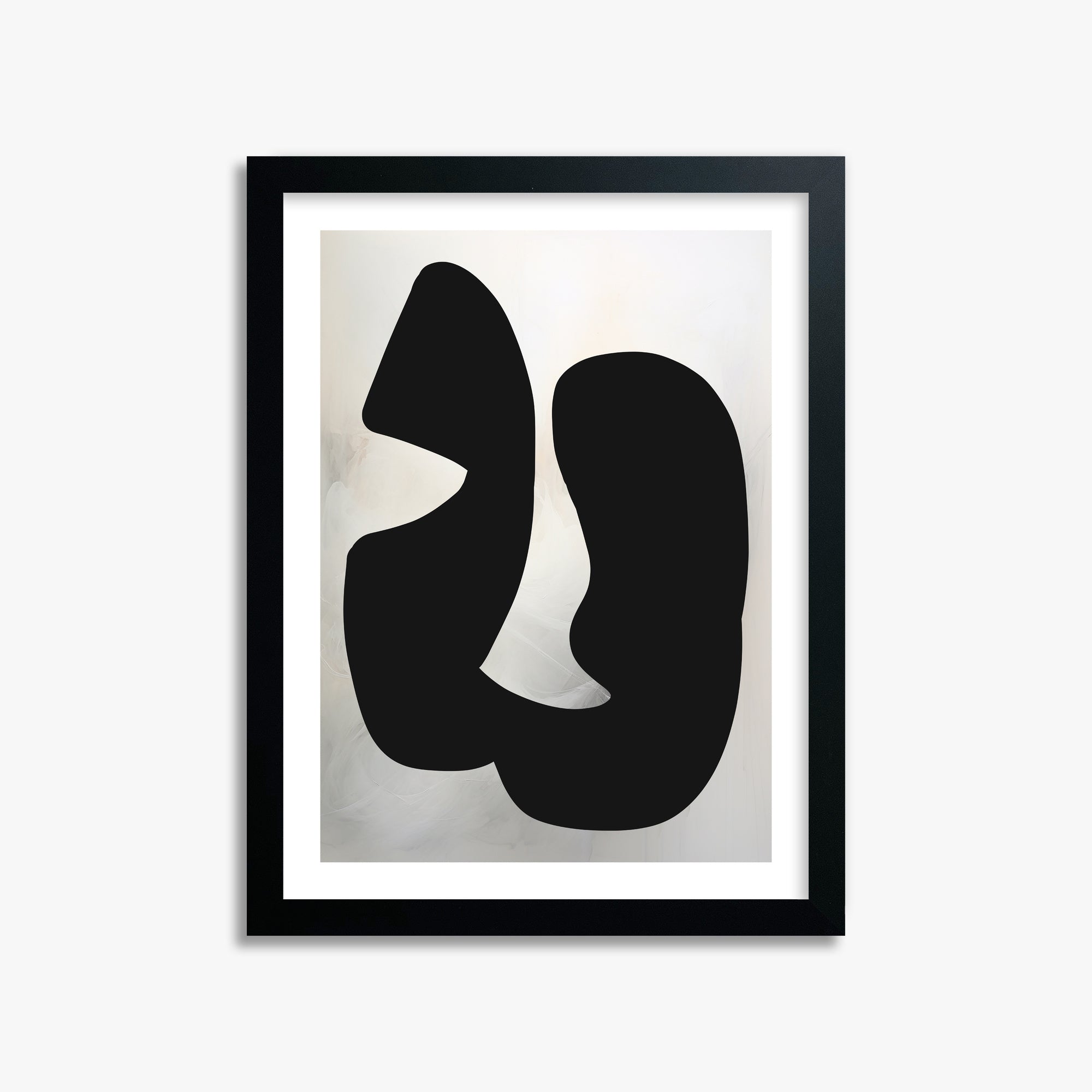 Twin Shadows, 30x40cm Black Framed Art Reproduction