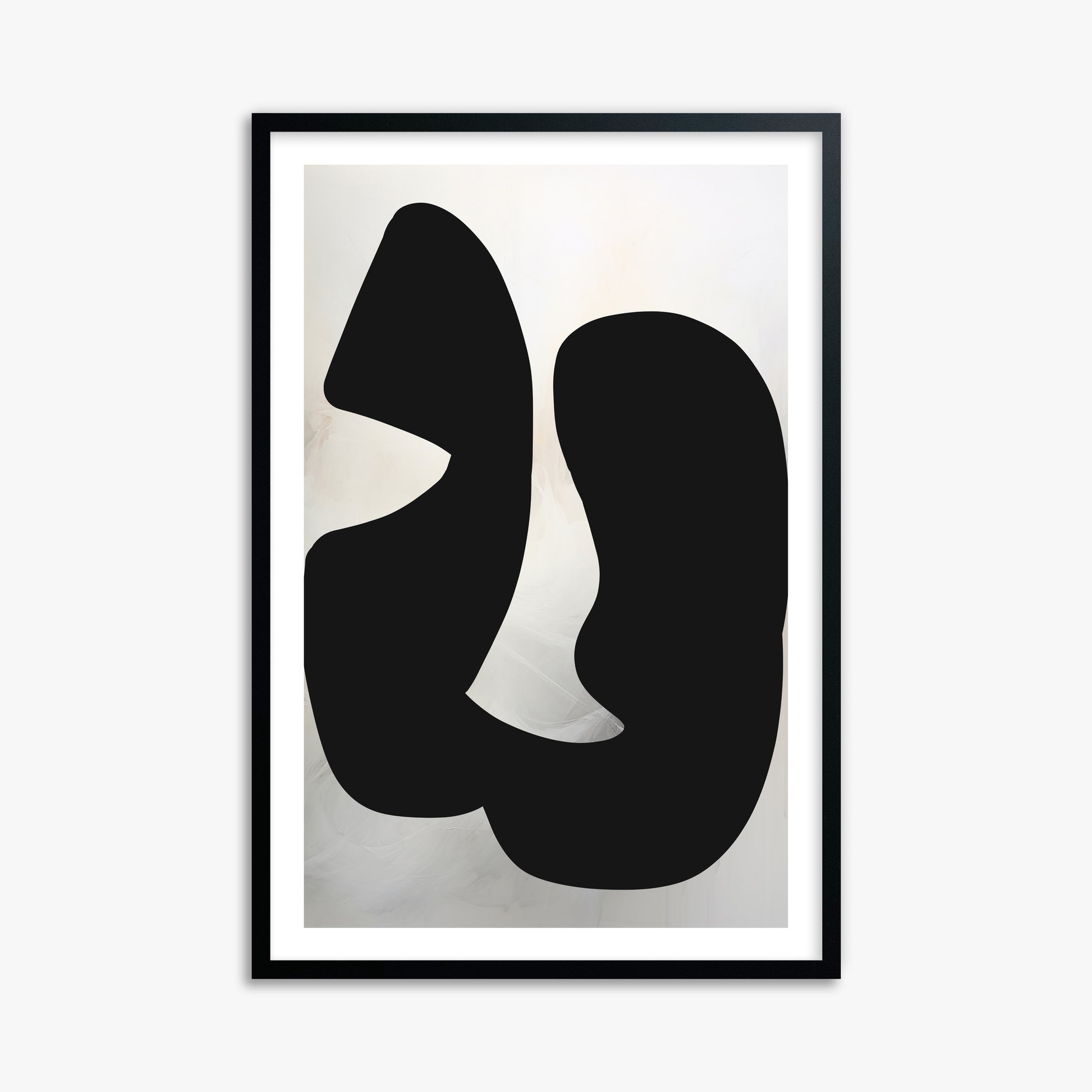 Twin Shadows, 61x91cm Black Framed Art Reproduction