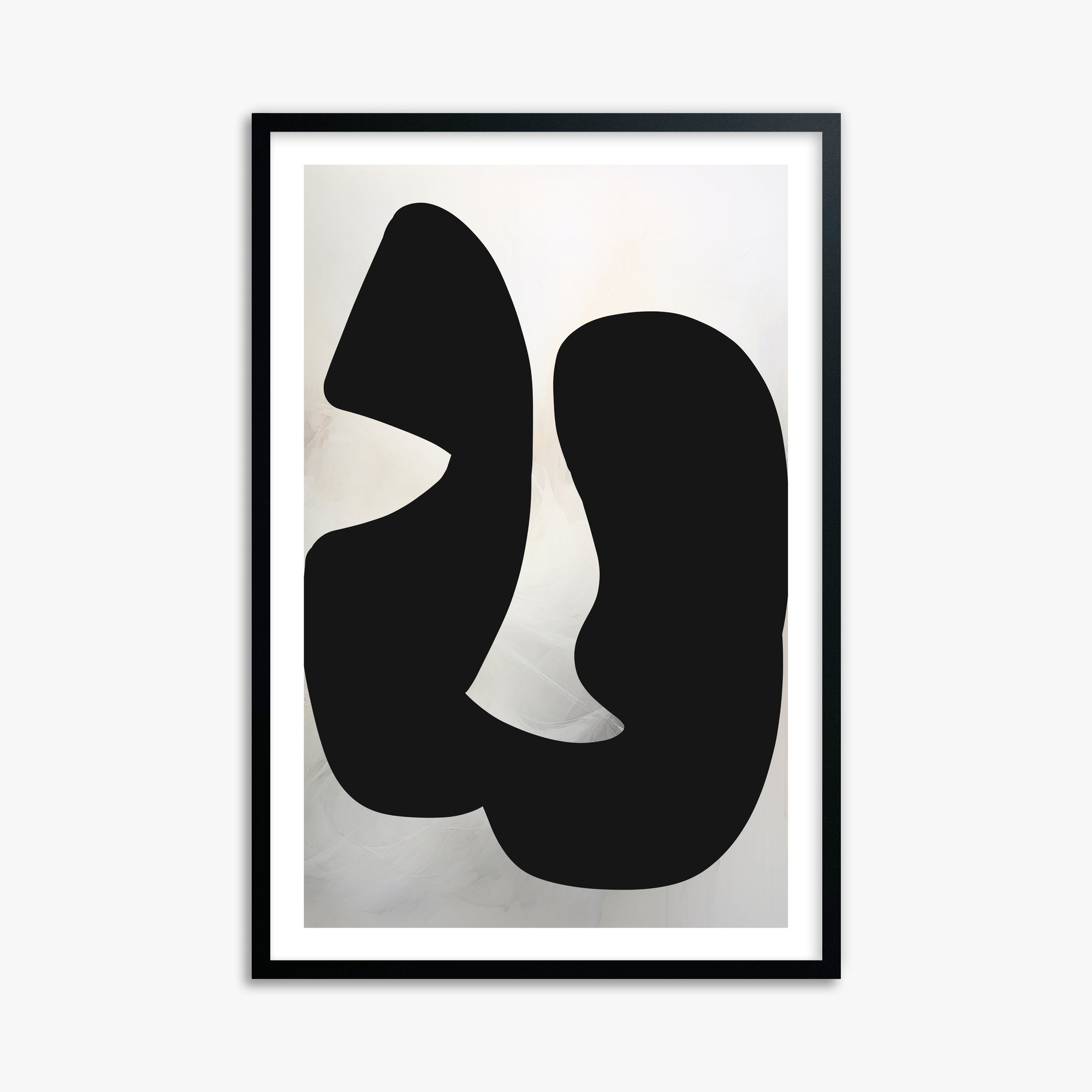 Twin Shadows, 61x91cm Black Framed Art Reproduction