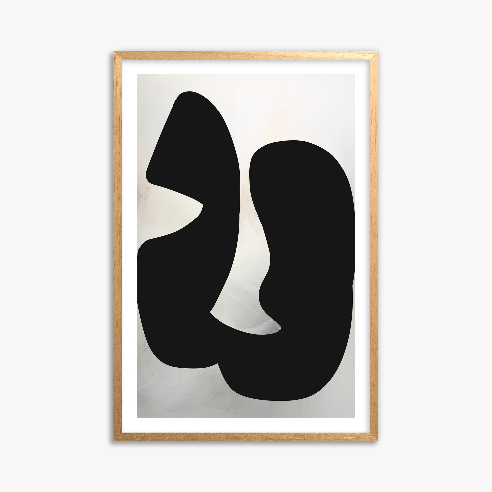 Twin Shadows, 61x91cm Oak Framed Art Reproduction